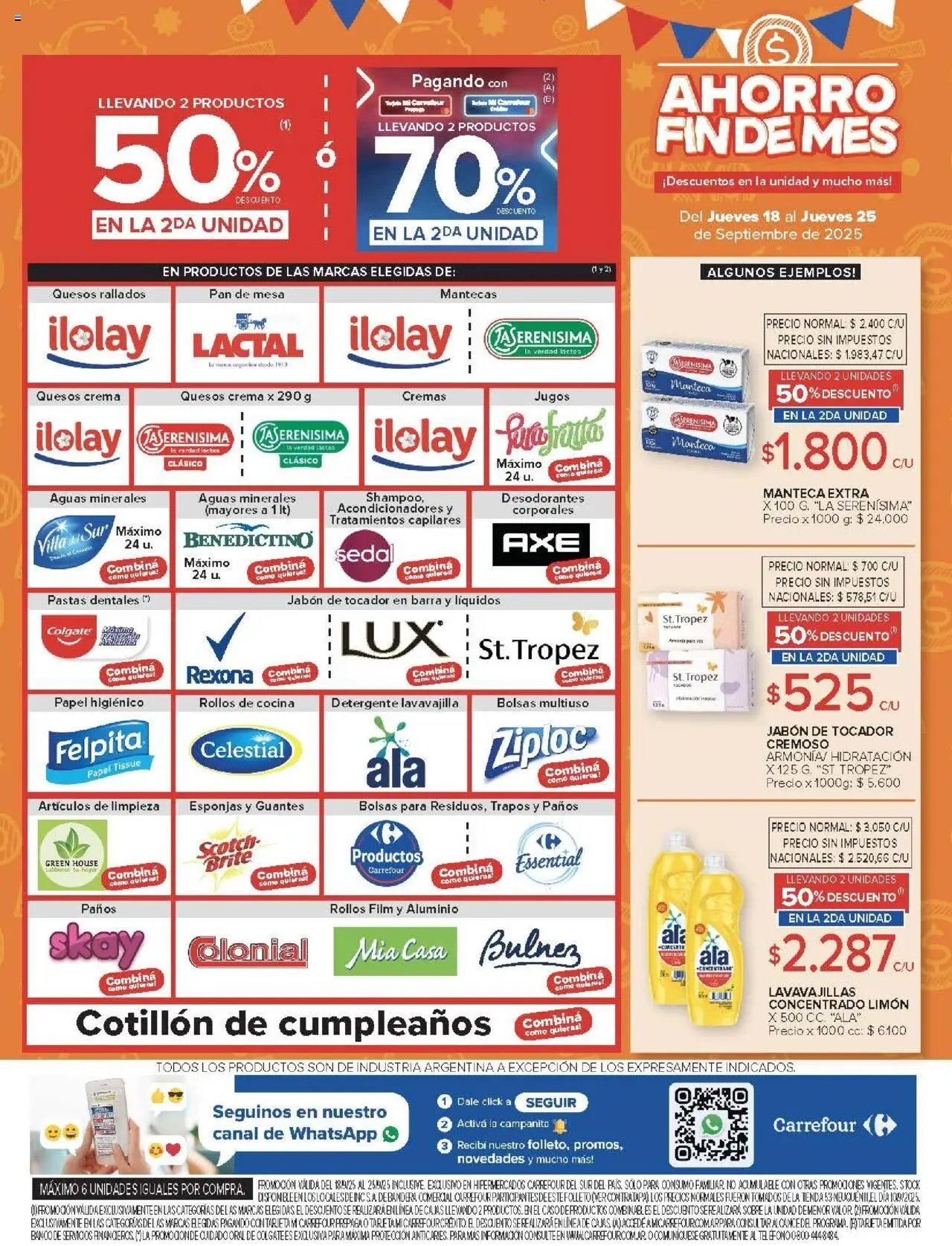Carrefour ofertas - Comodoro │ válido desde el 18.09.2025 | Página: 9 | Productos: Caso, Sobre, Jabón, Detergente