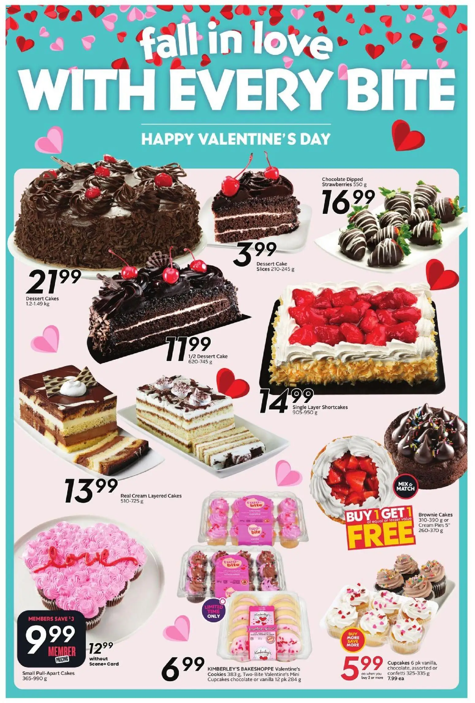 Safeway flyer valid from 12.02.2026 | Page: 17 | Products: Strawberries, Cream, Cookies, Chocolate