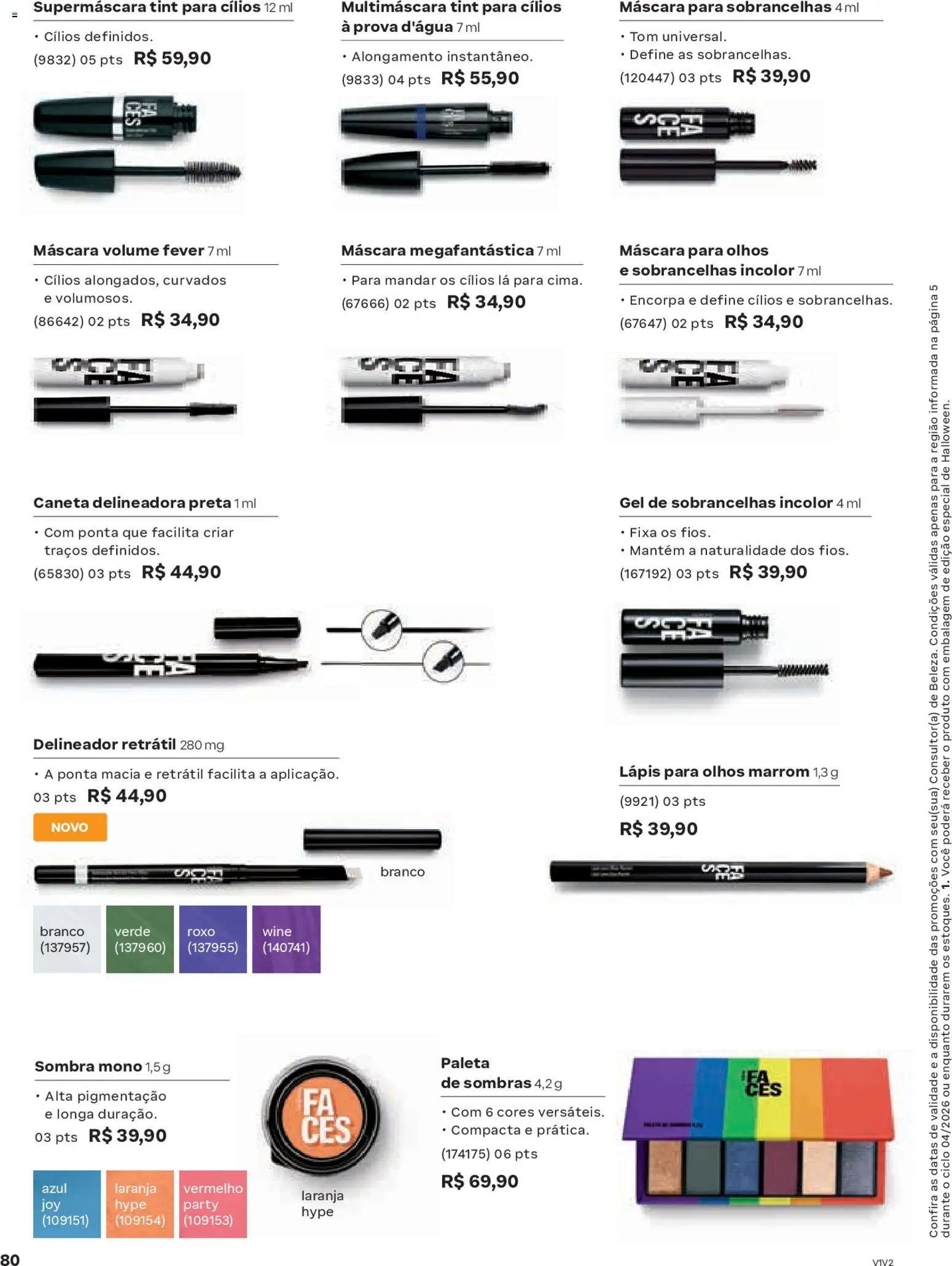 Natura Folheto - válido de 19.02.2026 | Página: 80 | Produtos: Delineador, Lápis, Caneta