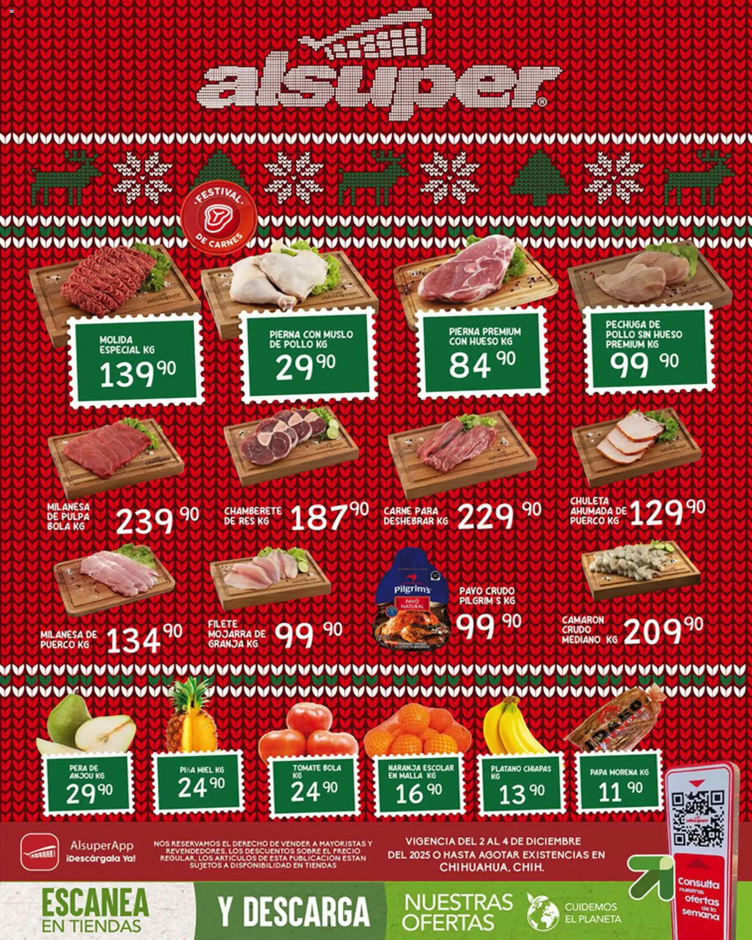 Nuevas ofertas de Alsuper válidas en toda la República Mexicana desde el 02.12.2025. ¡Encuentra las mejores ofertas en Alsuper folleto Chihuahua Capital! | Página: 1