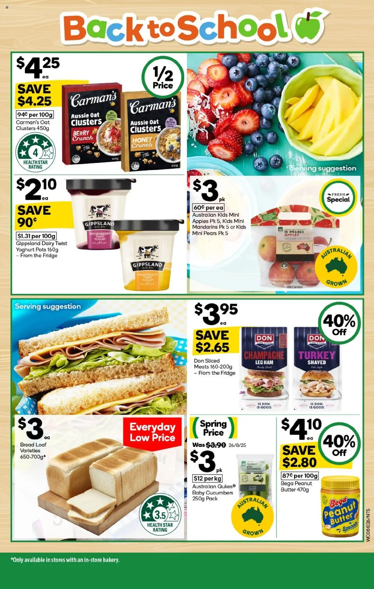 Woolworths catalogue - valid from 08.10.2025 | Page: 5 | Products: Yoghurt, Ham, Mandarins, Cucumbers