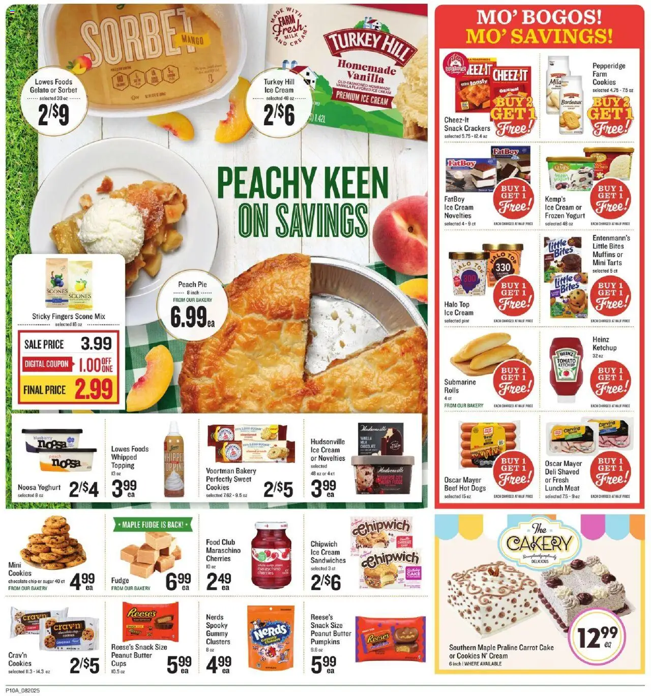 Lowes Foods Weekly Ad - valid from 20.08.2025 | Page: 15 | Products: Ketchup, Cream, Mango, Peach Pie