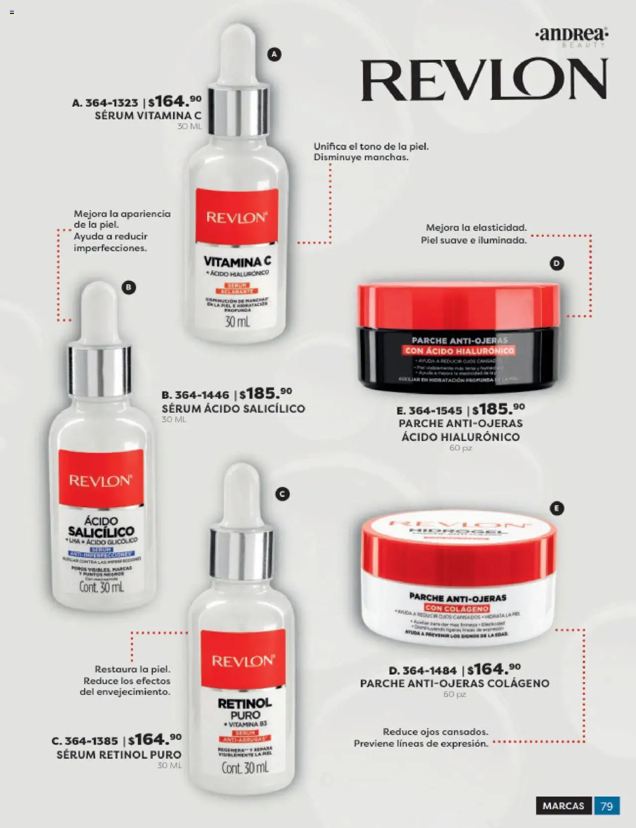 Nuevas ofertas de Andrea válidas en toda la República Mexicana desde el 03.10.2025. ¡Encuentra las mejores ofertas en Andrea - Catálogo Beauty - 20% en todo el catálogo! | Página: 79 | Productos: Serum