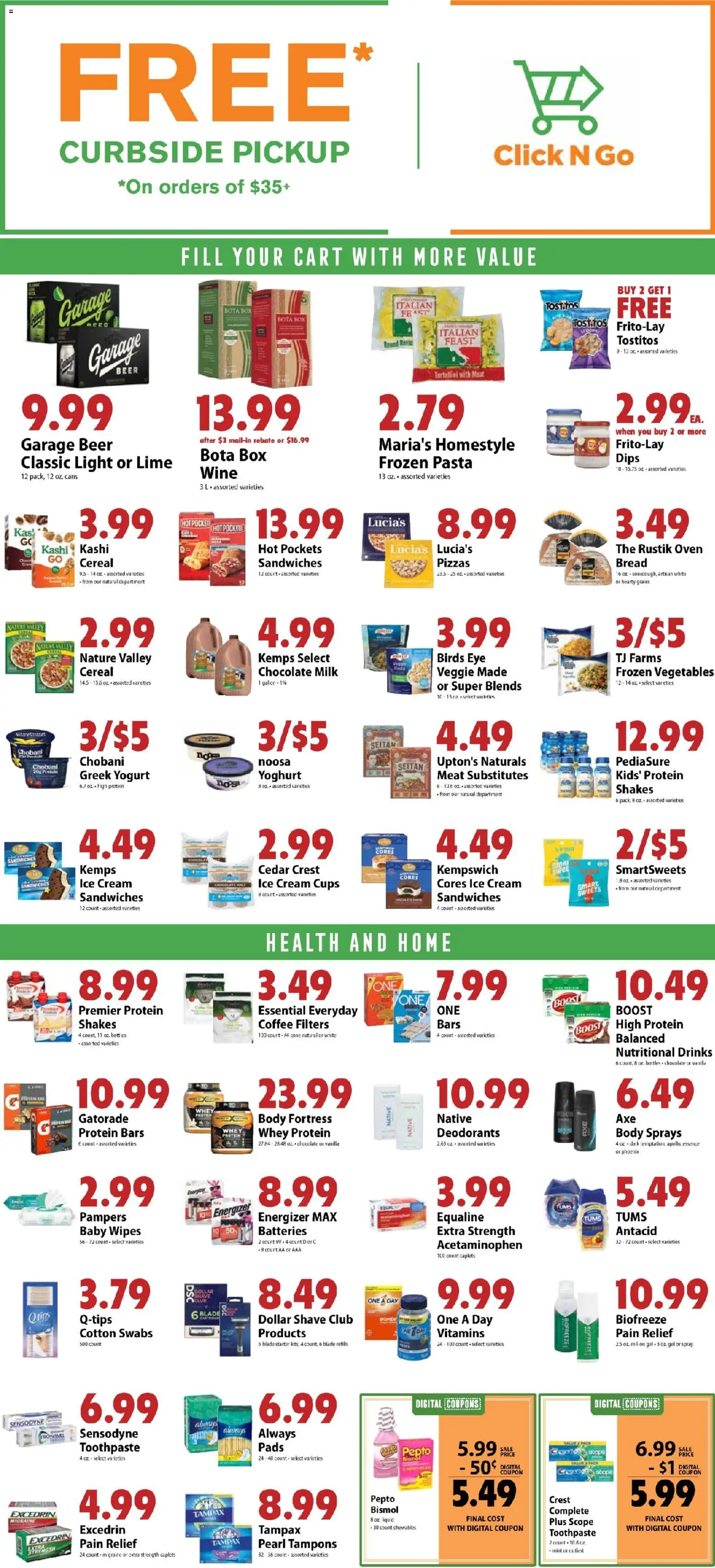 Festival Foods Weekly Ad - valid from 14.01.2026 | Page: 10 | Products: Milk, Coffee, Ice cream, Lime