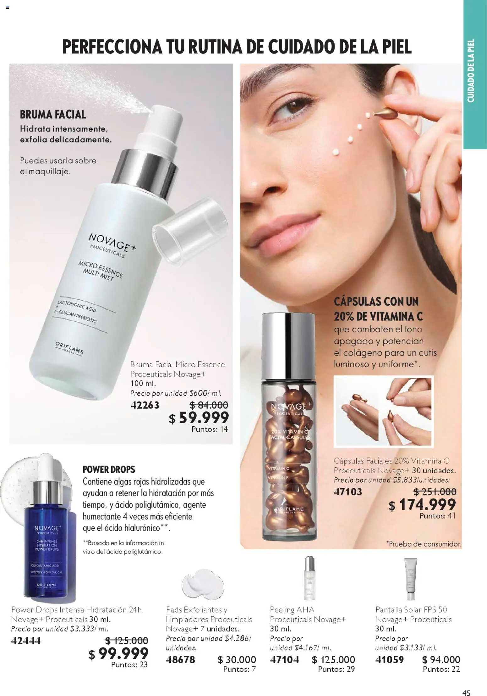 Oriflame revista - valida desde el 27.12.2025 | Página: 45 | Productos: Sobre, Peeling