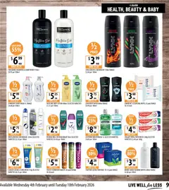 Preview of Supabarn  Catalogue  - valid from 04.02.2026 | Page: 9 | Products: Shampoo, Deodorant, Toothpaste, Mouthwash