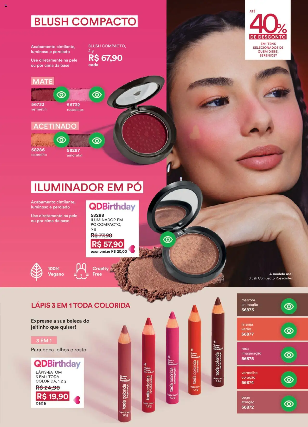 O Boticário Folheto - válido de 11.08.2025 | Página: 101 | Produtos: Pó, Lápis, Base, Iluminador