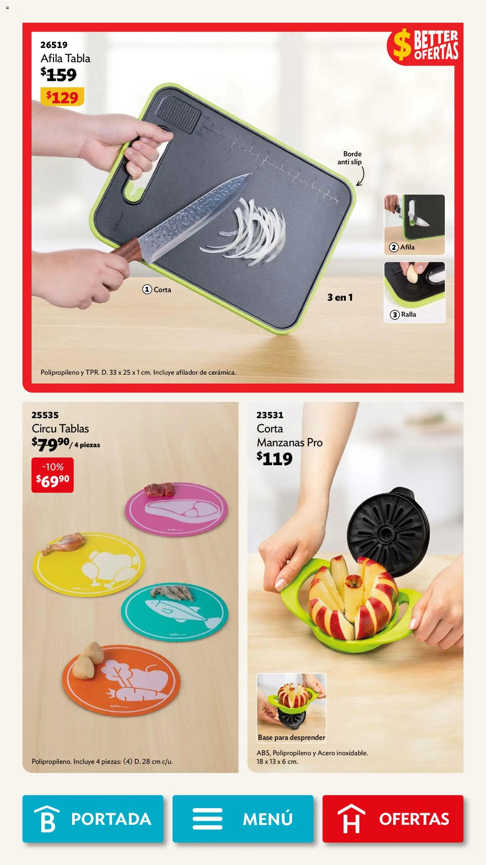 Nuevas ofertas de Betterware válidas en toda la República Mexicana desde el 04.05.2026. ¡Encuentra las mejores ofertas en Betterware campaña 5 2026! | Página: 39 | Productos: Manzanas