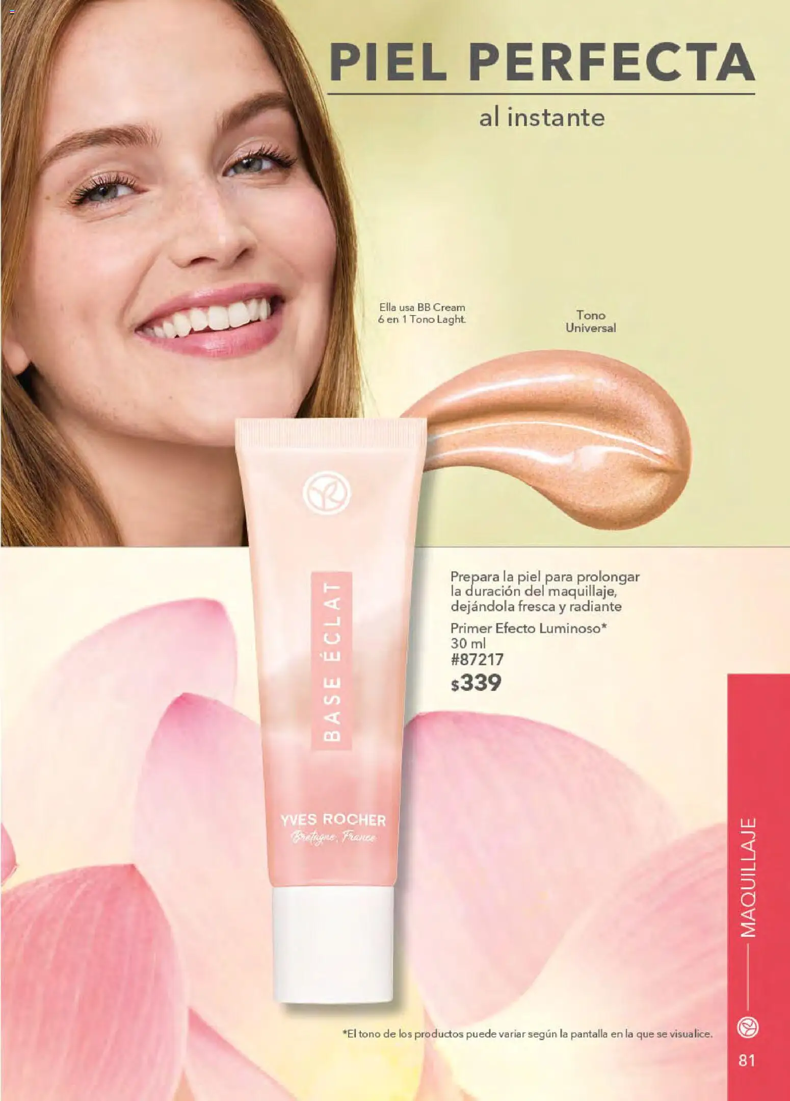 Nuevas ofertas de Yves Rocher válidas en toda la República Mexicana desde el 21.04.2026. ¡Encuentra las mejores ofertas en Yves Rocher campaña 6 2026! | Página: 83 | Productos: Radiante, Maquillaje