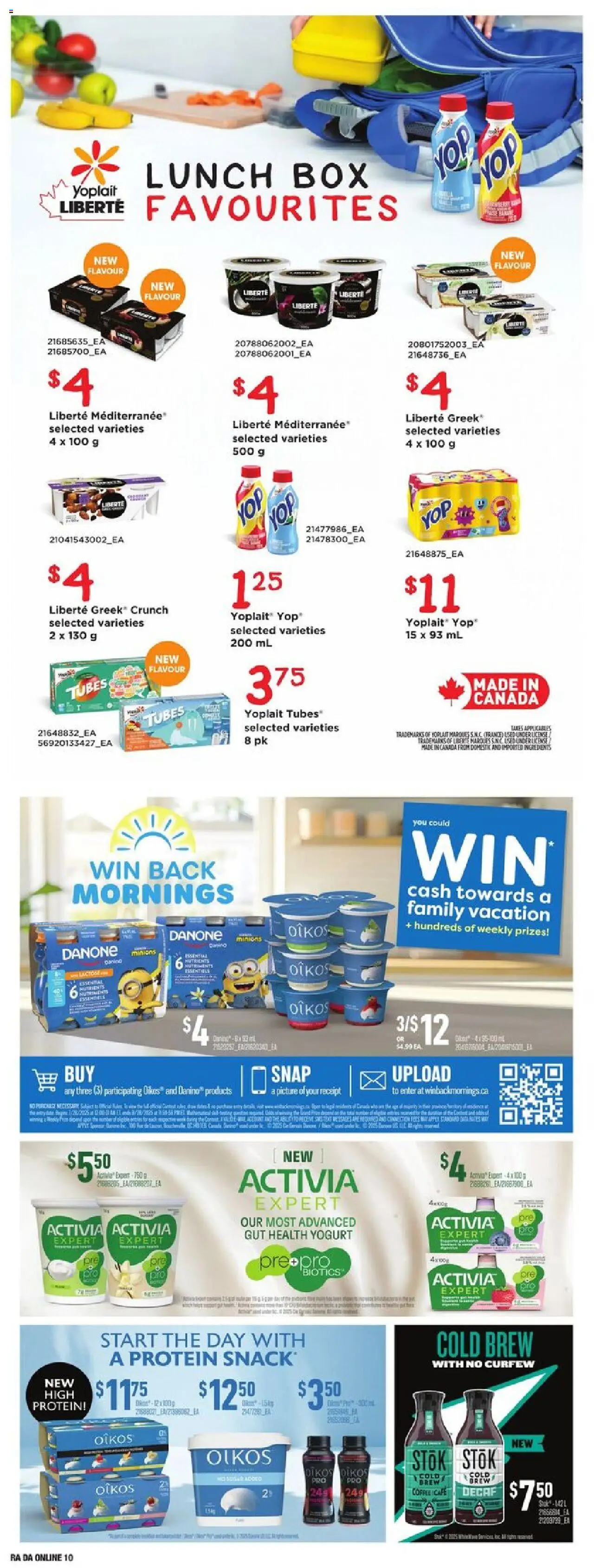Atlantic Superstore flyer valid from 11.09.2025 | Page: 26 | Products: Box, Yogurt, Coffee