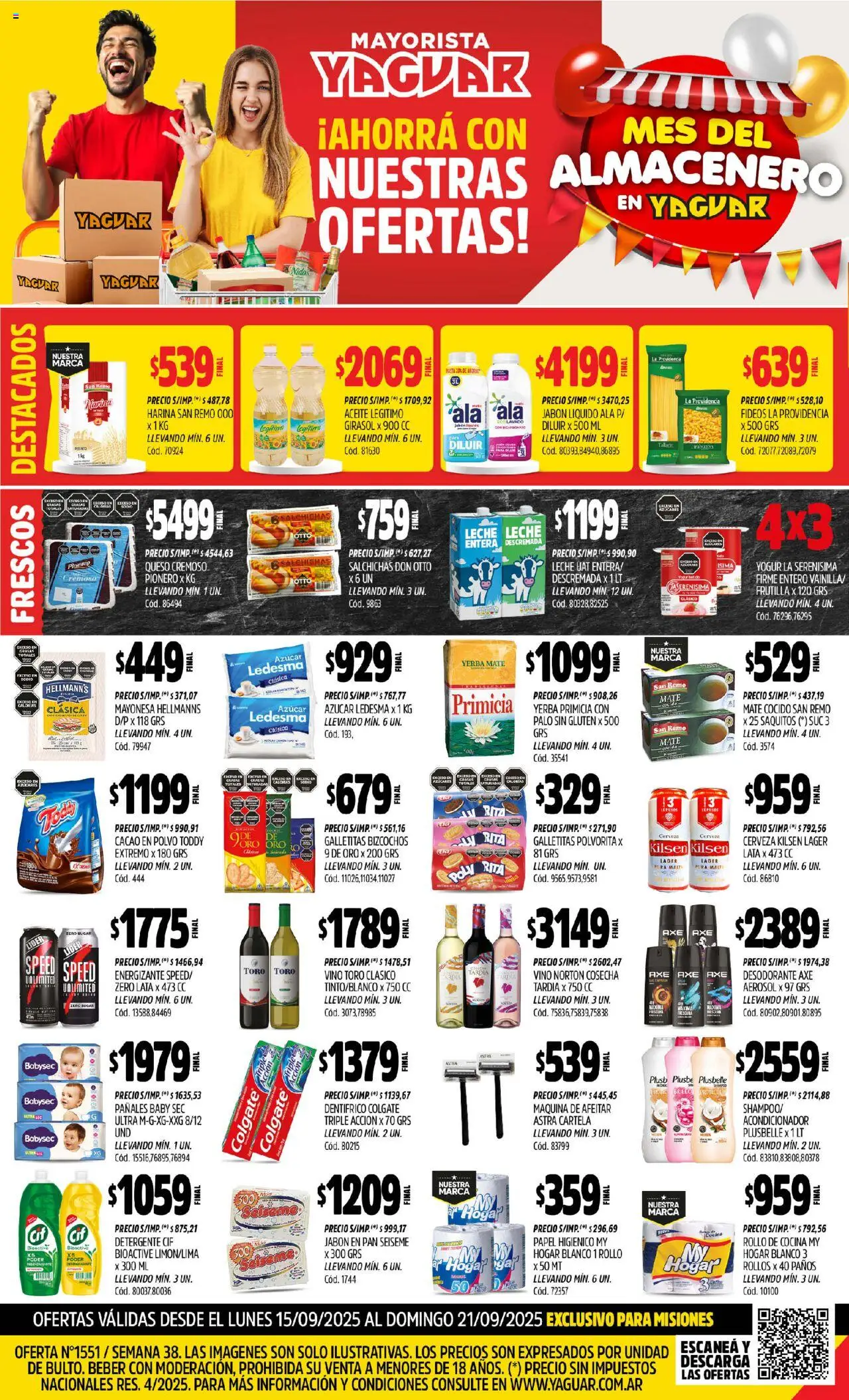 Yaguar - Misiones │ válido desde el 15.09.2025 | Página: 1 | Productos: Mate, Jabón, Queso, Mate cocido
