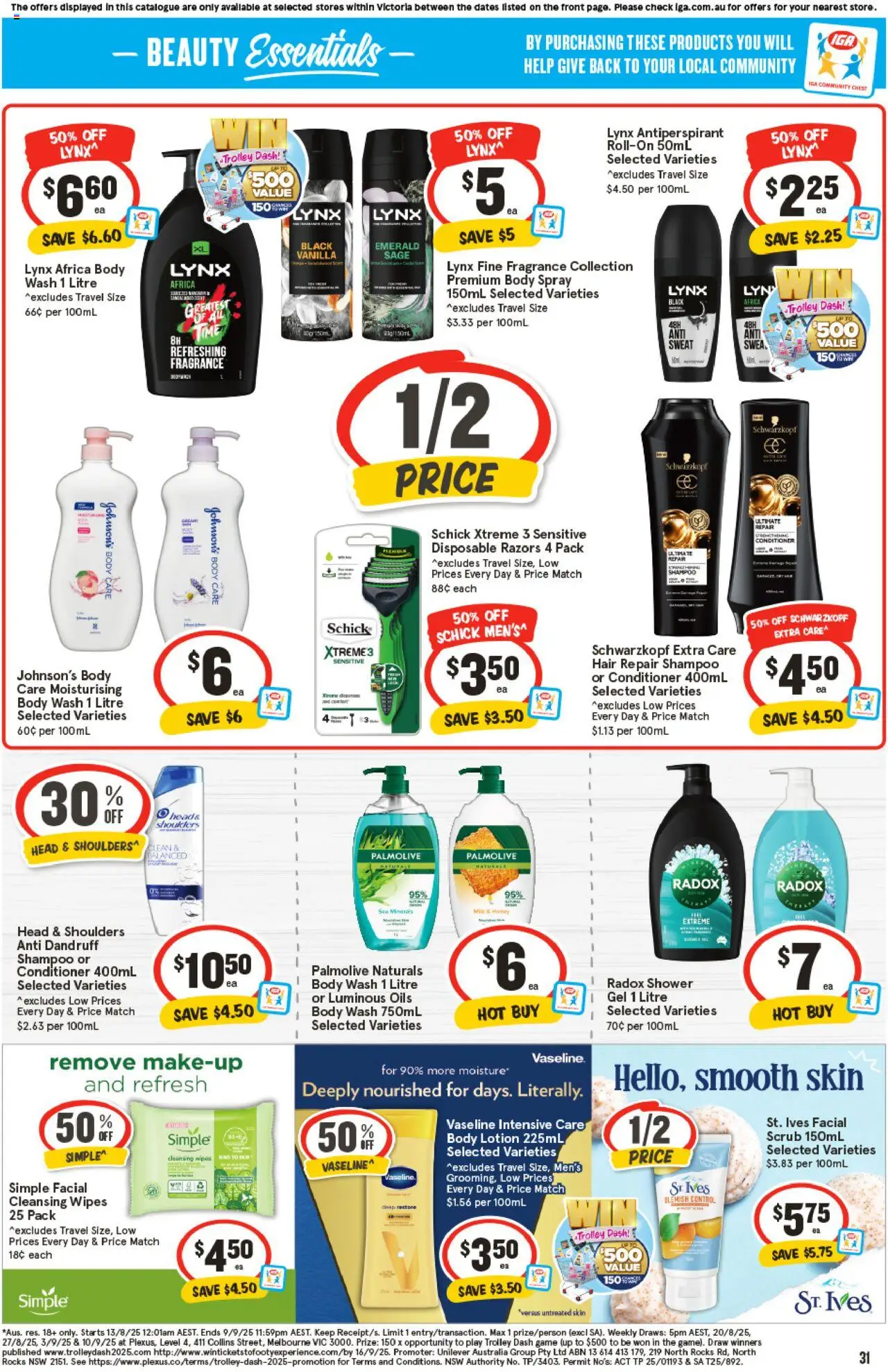IGA catalogue - valid from 20.08.2025 | Page: 27 | Products: Oil, Toothpaste, Toothbrush, Tablets
