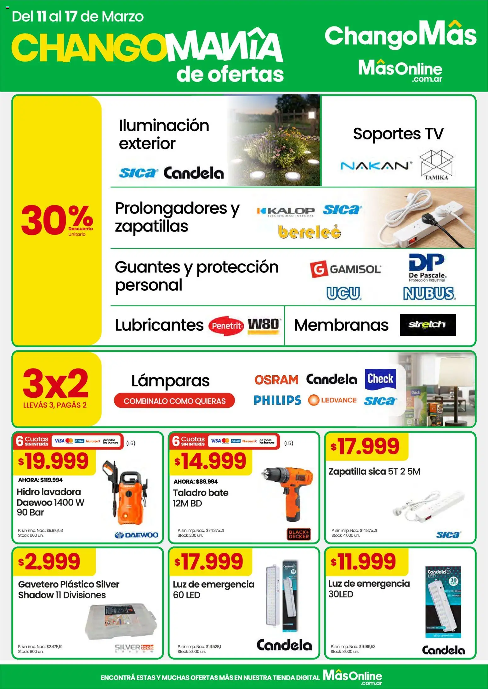 Punto Mayorista catálogo │ válido desde el 11.03.2026 | Página: 10 | Productos: Lavadora, Taladro, Zapatillas, Guantes