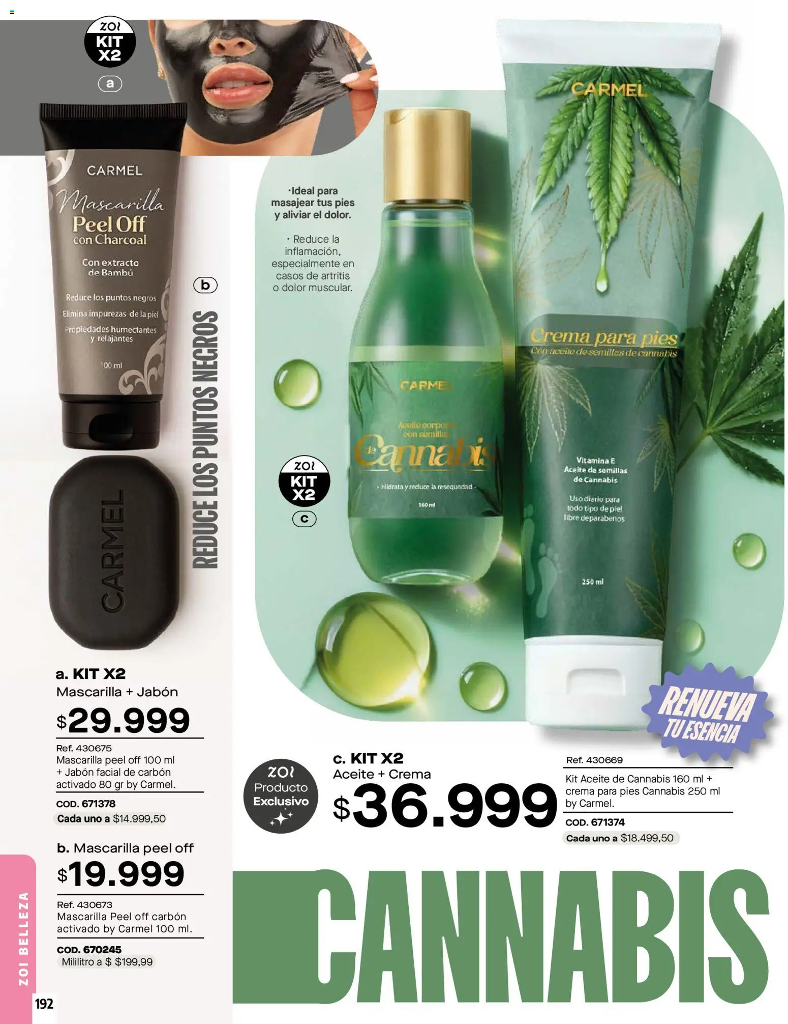 Carmel revista - valida desde el 01.02.2026 | Página: 192 | Productos: Crema, Semillas, Mascarilla, Aceite