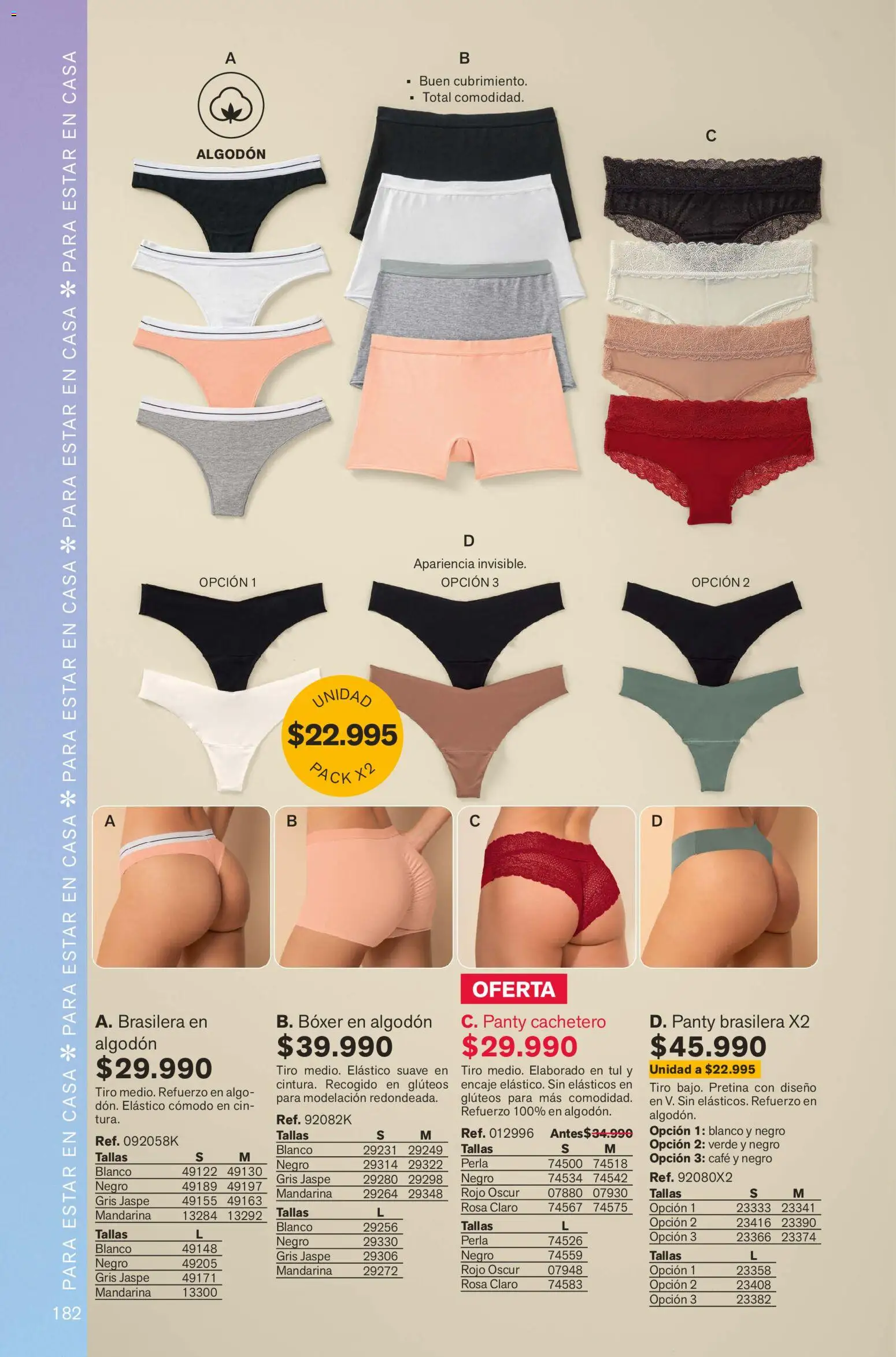 Leonisa revista - valida desde el 01.02.2026 | Página: 182 | Productos: Algodón, Cachetero, Café