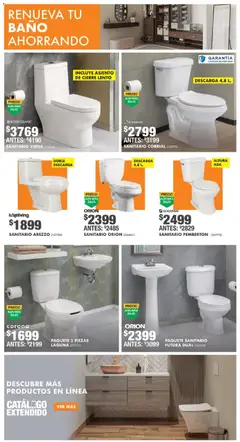 Vista previa de Home Depot catálogo, nuevo folleto de la tienda, válido en México a partir del 15.01.2026 | Página: 4 | Productos: Baño
