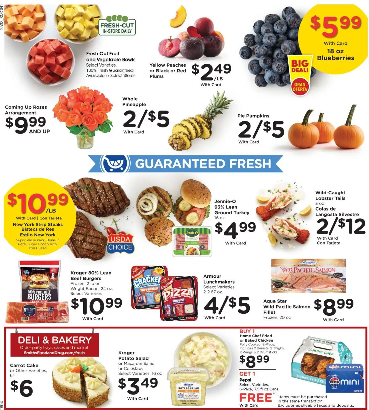 Smith's Weekly Ad - WY - valid from 17.09.2025 | Page: 10 | Products: Beef, Pineapple, Carrot, Blueberries