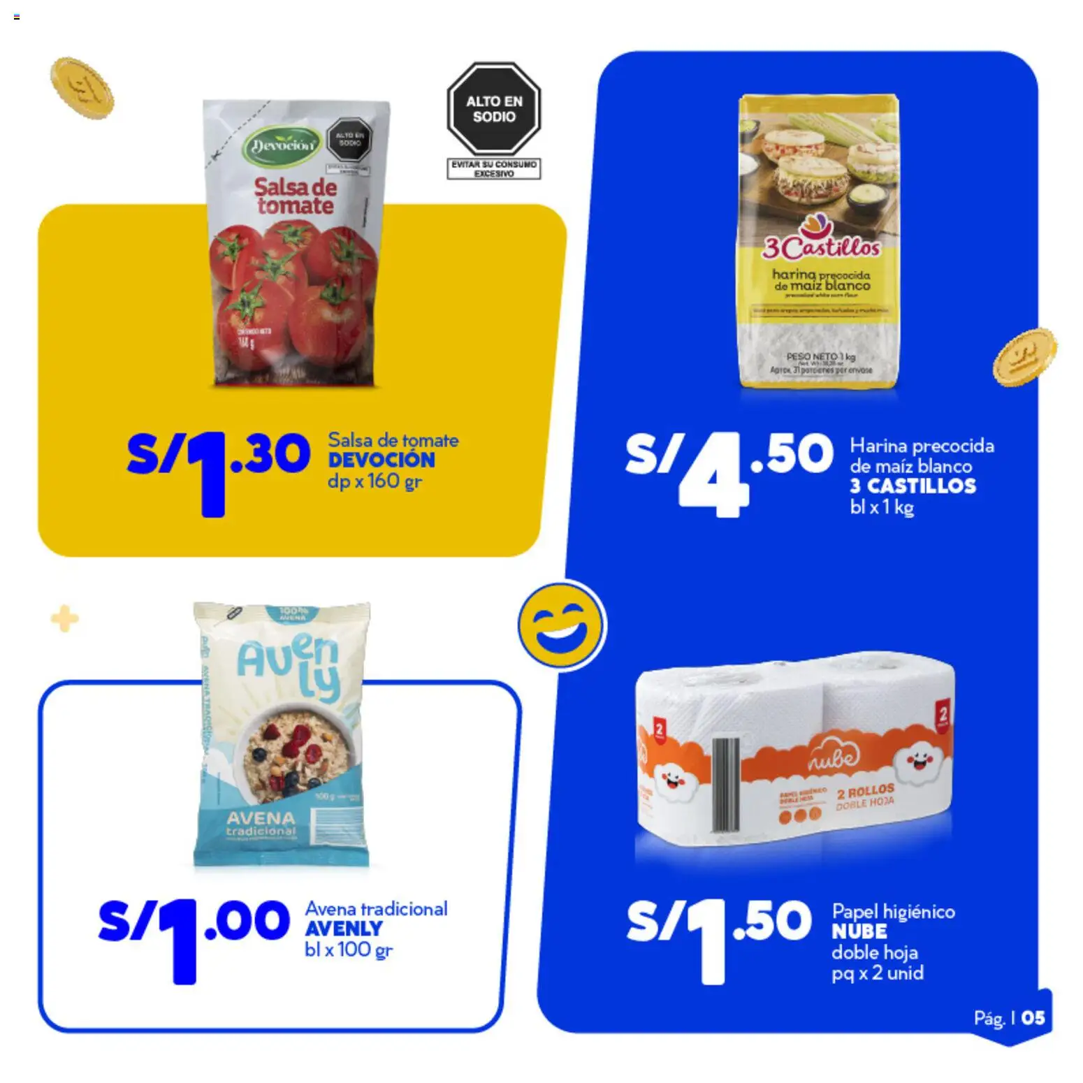 Catálogo Mass válido desde 06.02.2026 | Página: 5 | Productos: Salsa de tomate, Avena, Peso