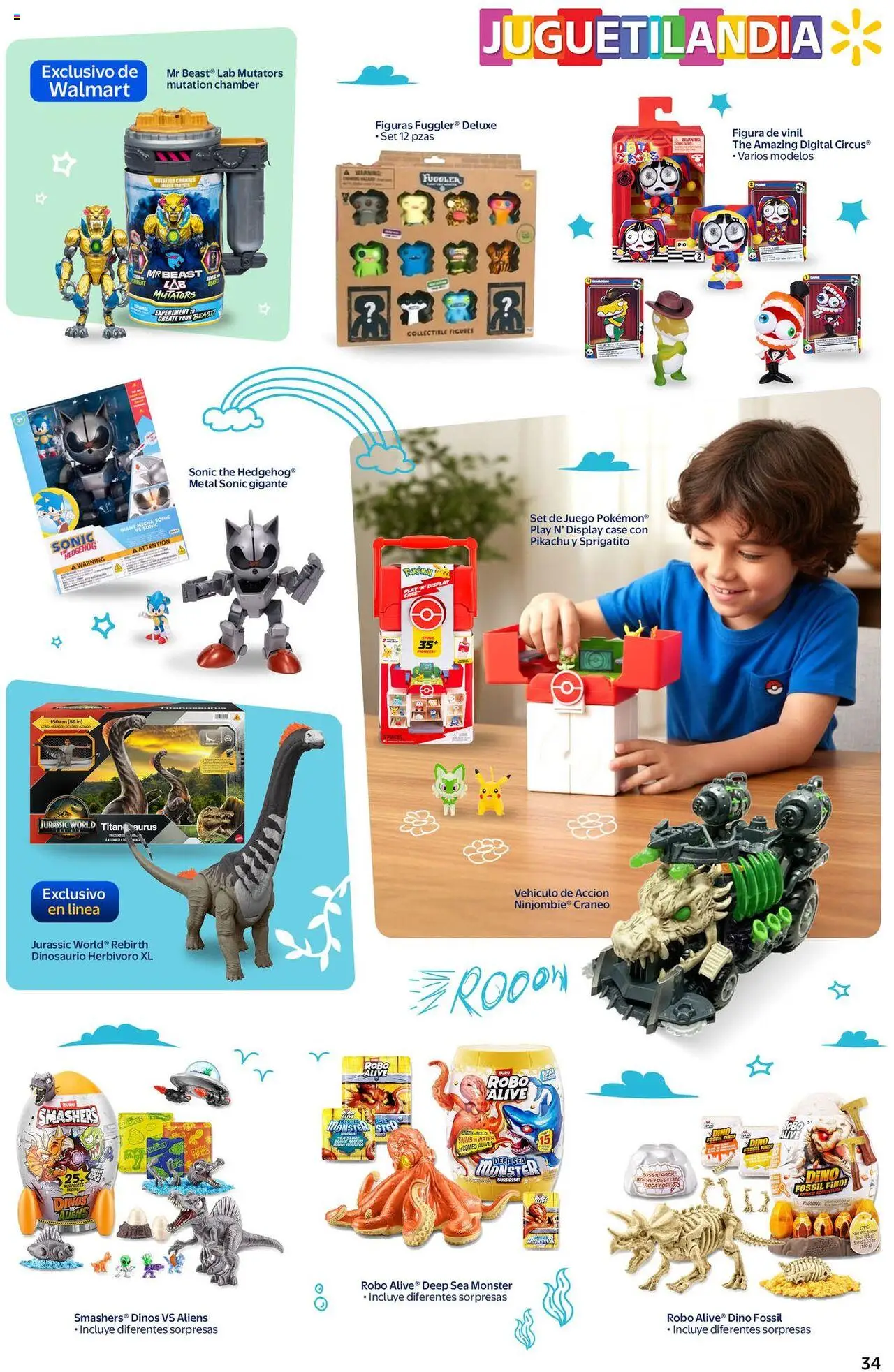 Nuevas ofertas de Walmart válidas en toda la República Mexicana desde el 20.09.2025. ¡Encuentra las mejores ofertas en Walmart - Folleto Juguetilandia! | Página: 34 | Productos: Juego