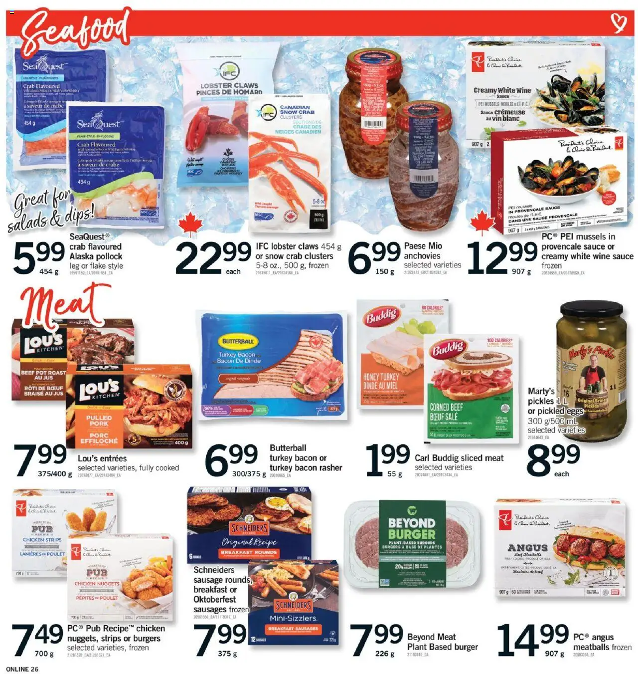 Fortinos flyer valid from 16.10.2025 | Page: 25 | Products: Beef, Turkey, Wine, Pork