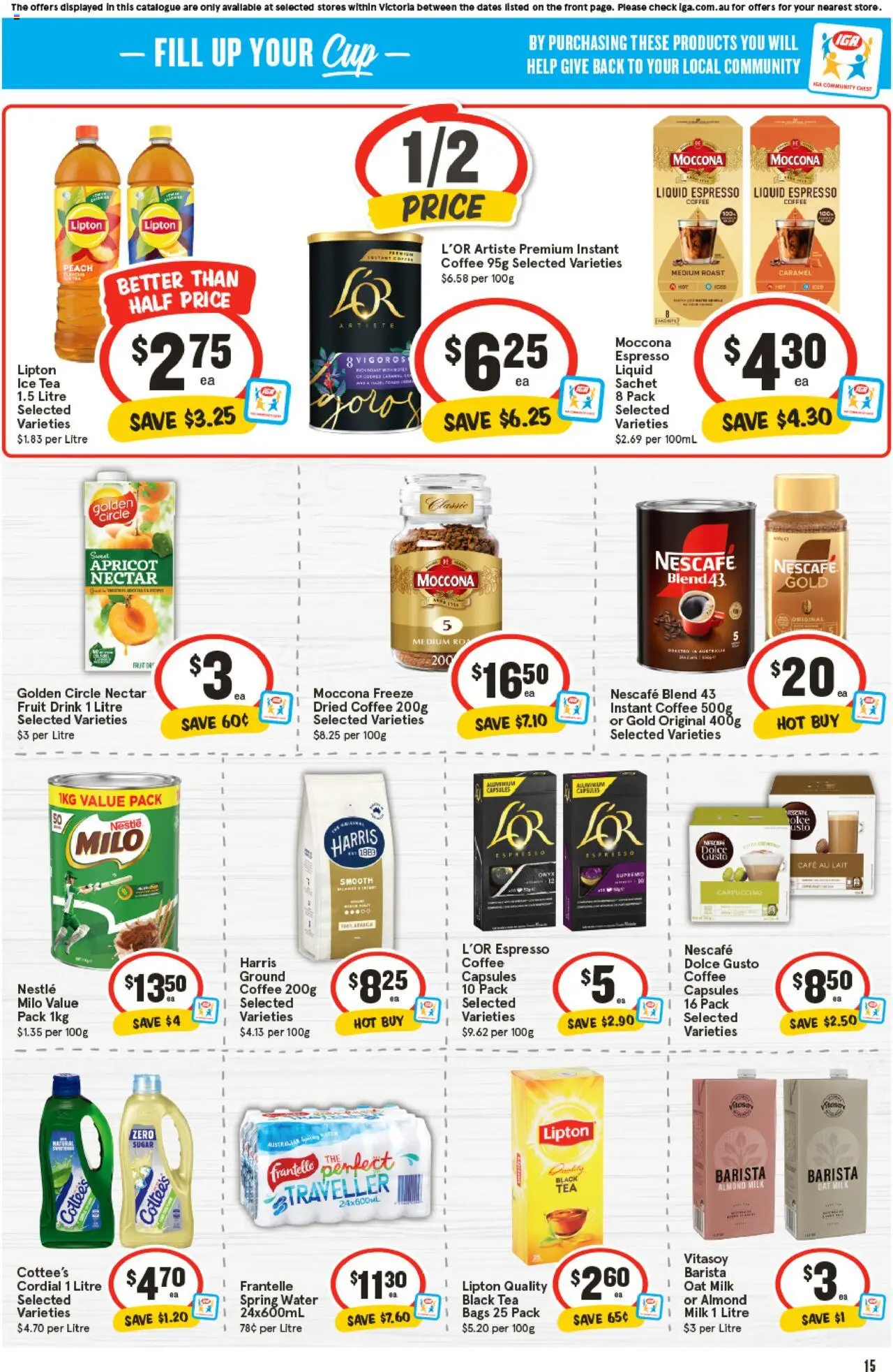 IGA catalogue - valid from 20.08.2025 | Page: 11 | Products: Energy drink, Coca Cola, Water, Lime