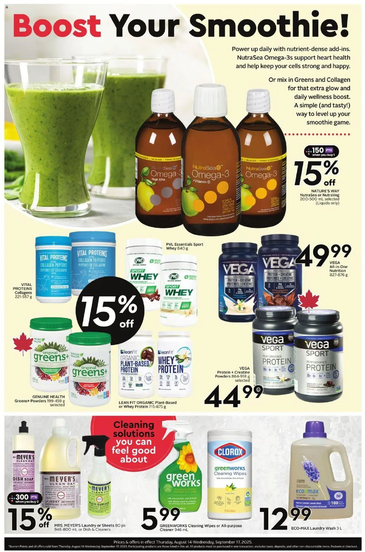 Safeway flyer valid from 14.08.2025 | Page: 6 | Products: Soap, Detergent, Chocolate