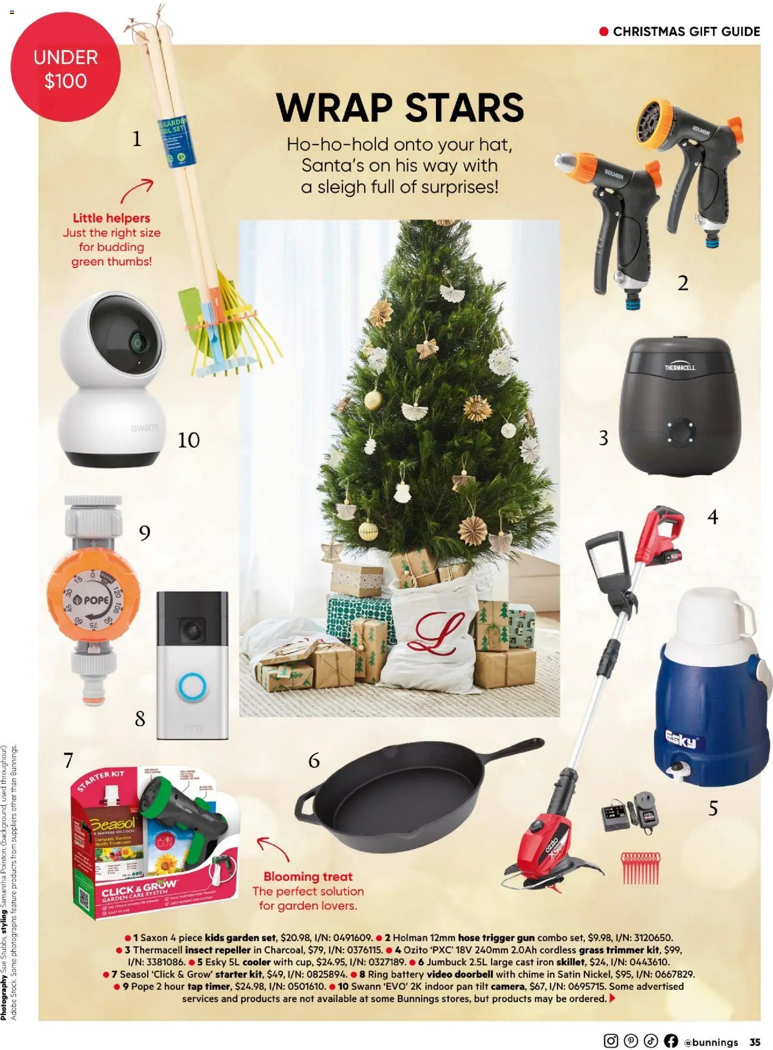 Bunnings Warehouse catalogue - valid from 01.12.2025 | Page: 35 | Products: Battery, Grass, Doorbell, Treatment