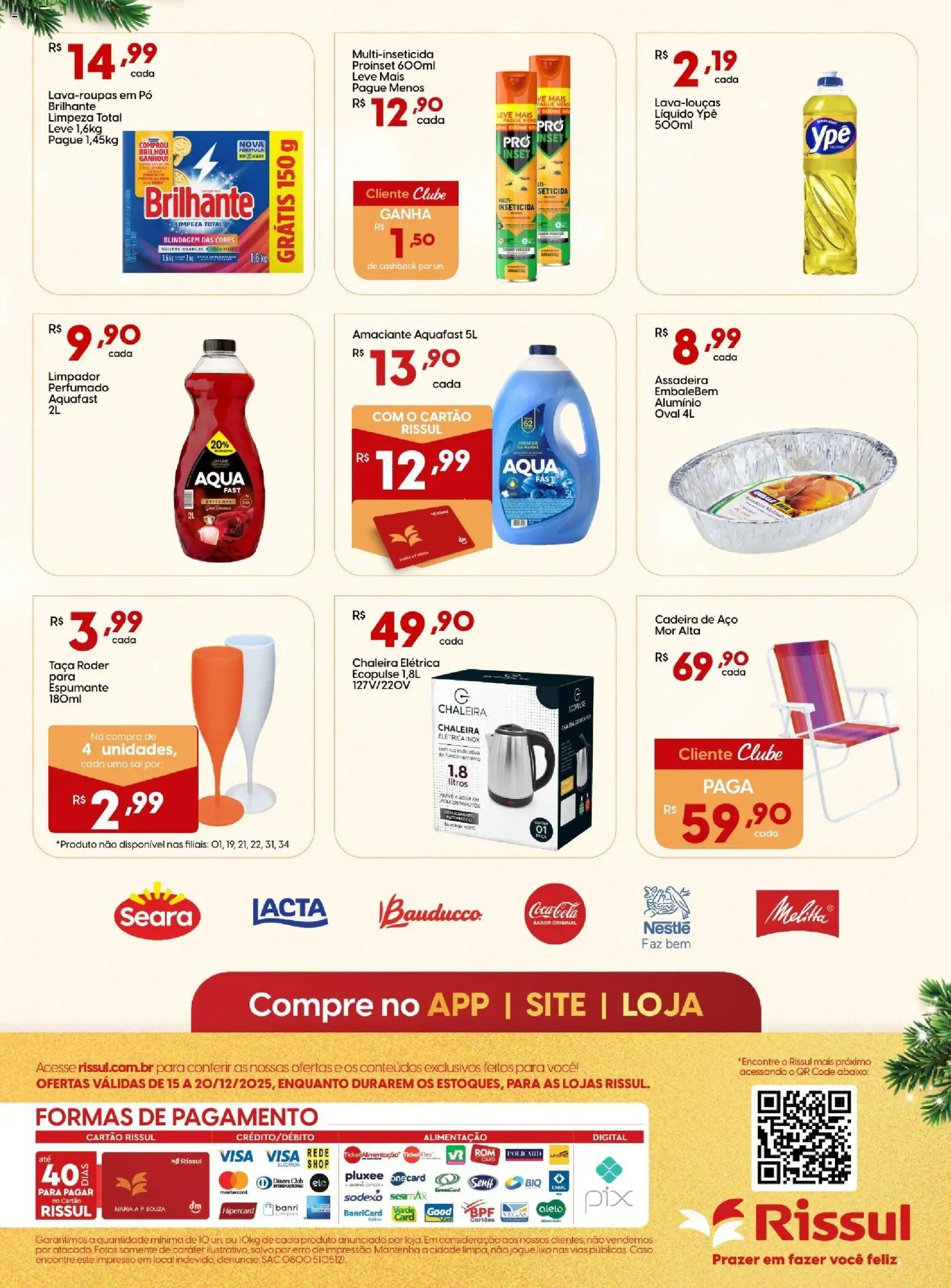 Rissul Folheto - válido de 15.12.2025 | Página: 8 | Produtos: Chaleira, Pó, Espumante, Cadeira