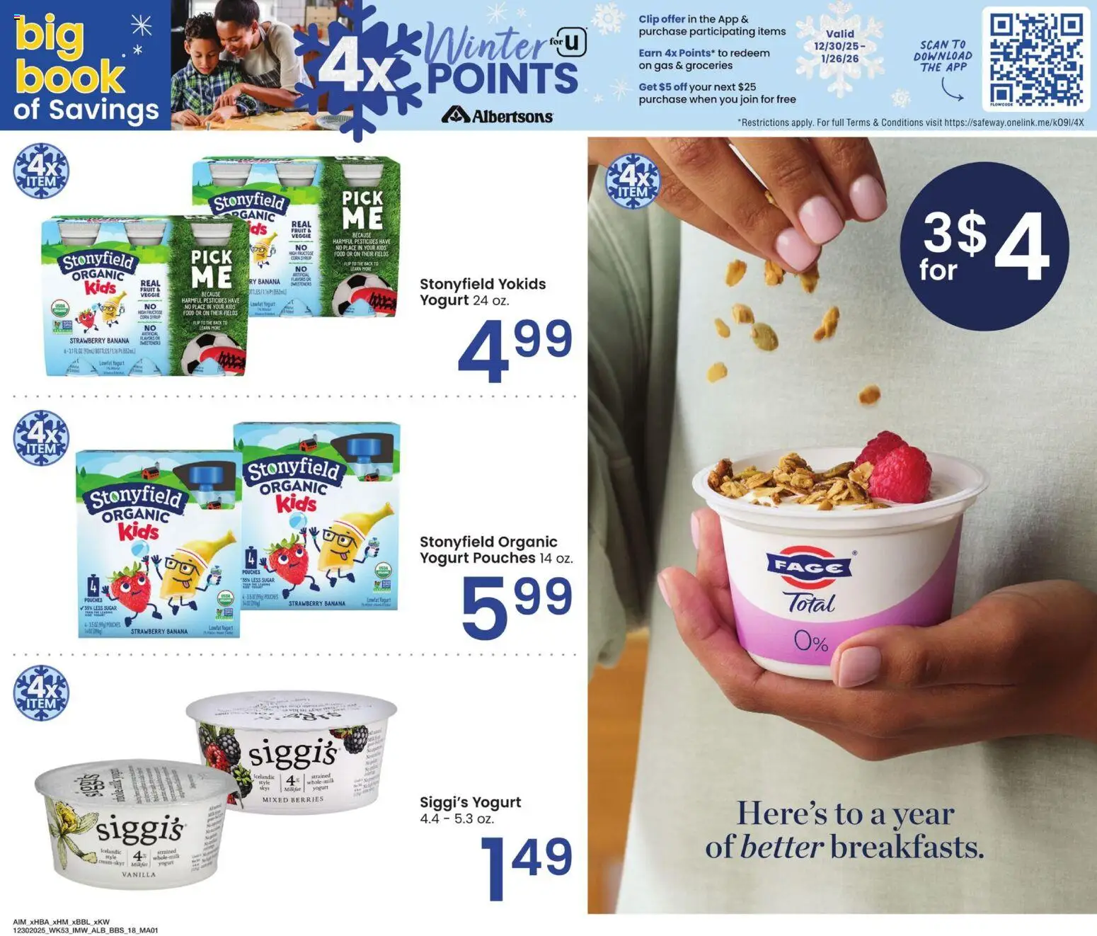 Albertsons Big Book of Savings - valid from 30.12.2025 | Page: 14 | Products: Corn, Milk, Yogurt, Sugar