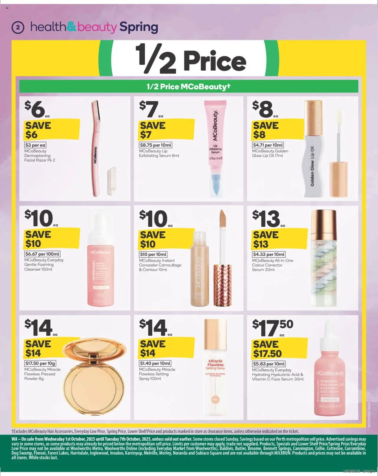 Woolworths catalogue - valid from 01.10.2025 | Page: 3 | Products: Powder, Razor, Contour, Vitamin