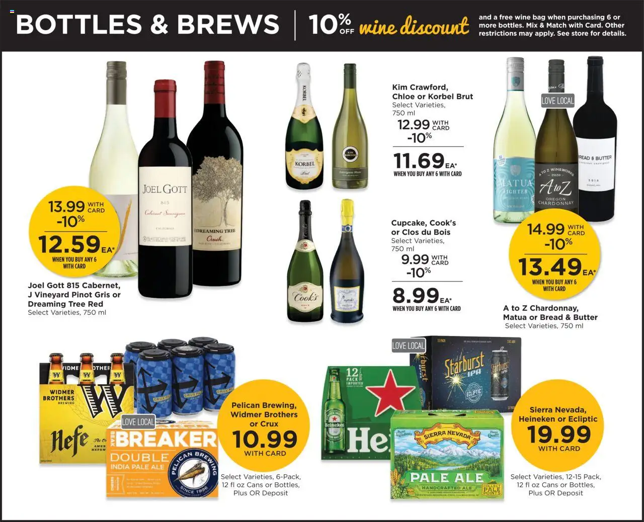 QFC Weekly Ad - OR - valid from 30.07.2025 | Page: 10 | Products: Bread, Wine, Date, Bag