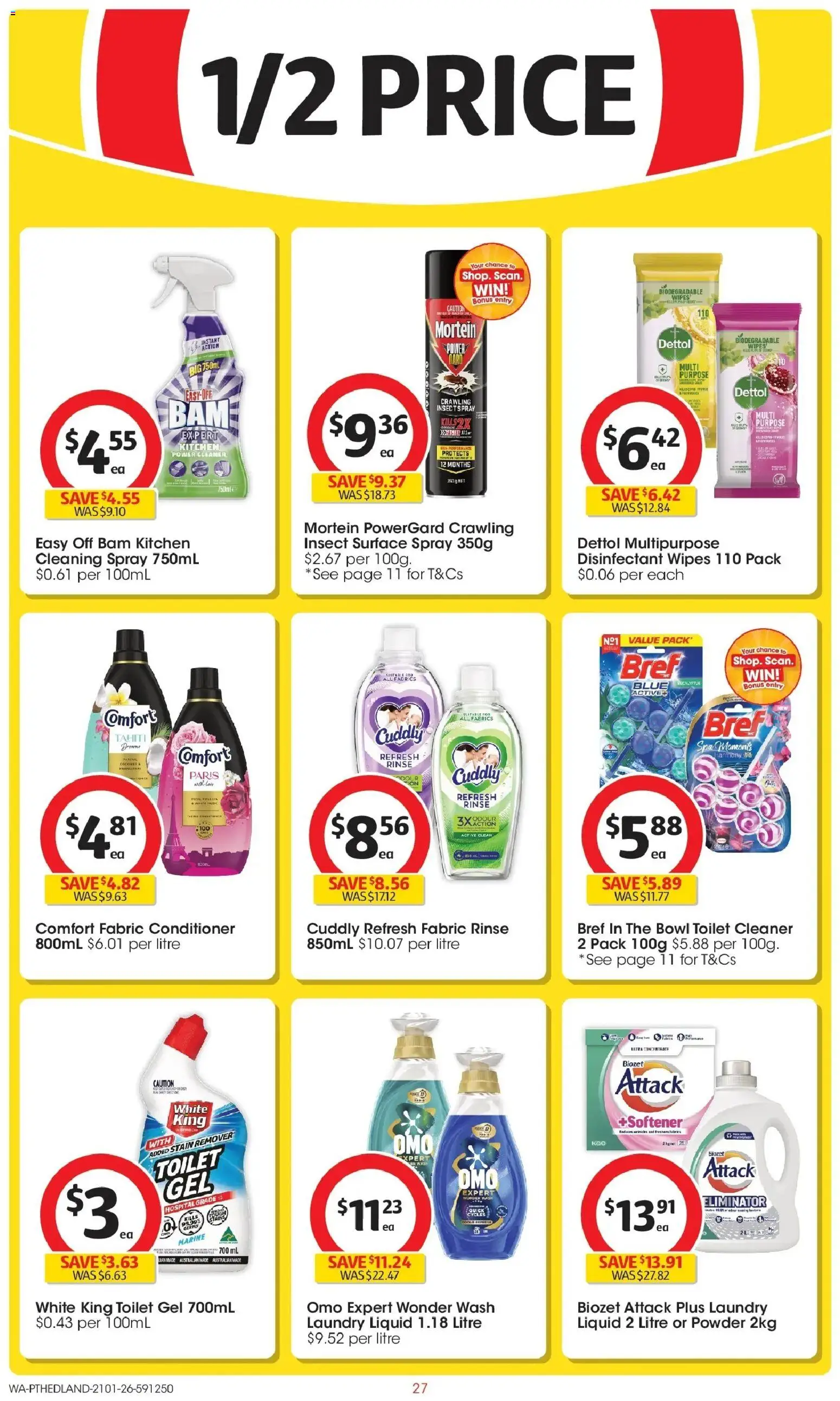 Coles catalogue - valid from 21.01.2026 | Page: 27 | Products: Powder, Cleaner, Conditioner, Stain remover