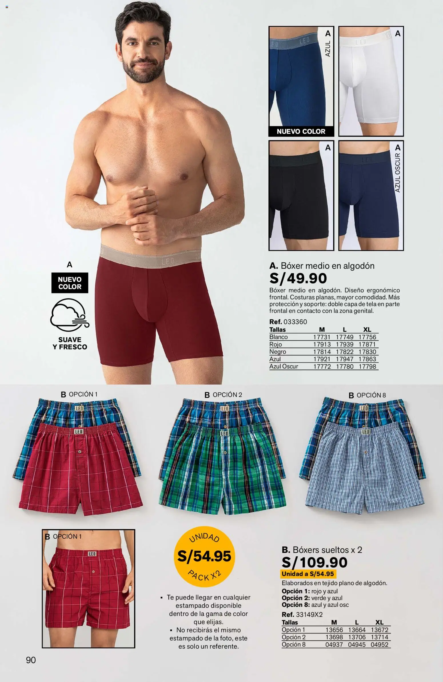 Catálogo Leonisa válido desde 07.04.2026 | Página: 90 | Productos: Té, Boxers