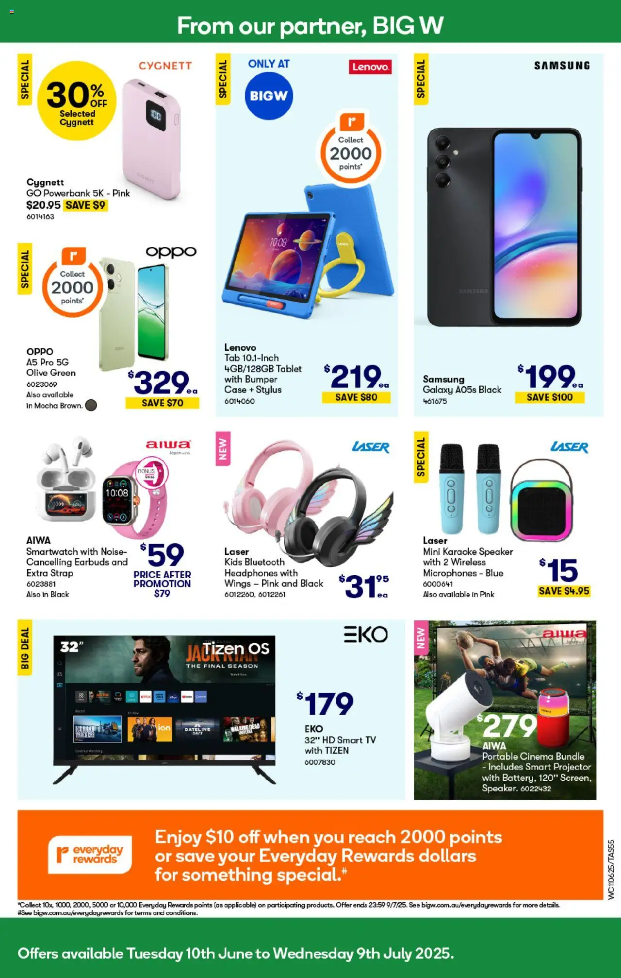 Woolworths catalogue - valid from 11.06.2025 | Page: 55 | Products: Tablet, Headphones, Case, Portable