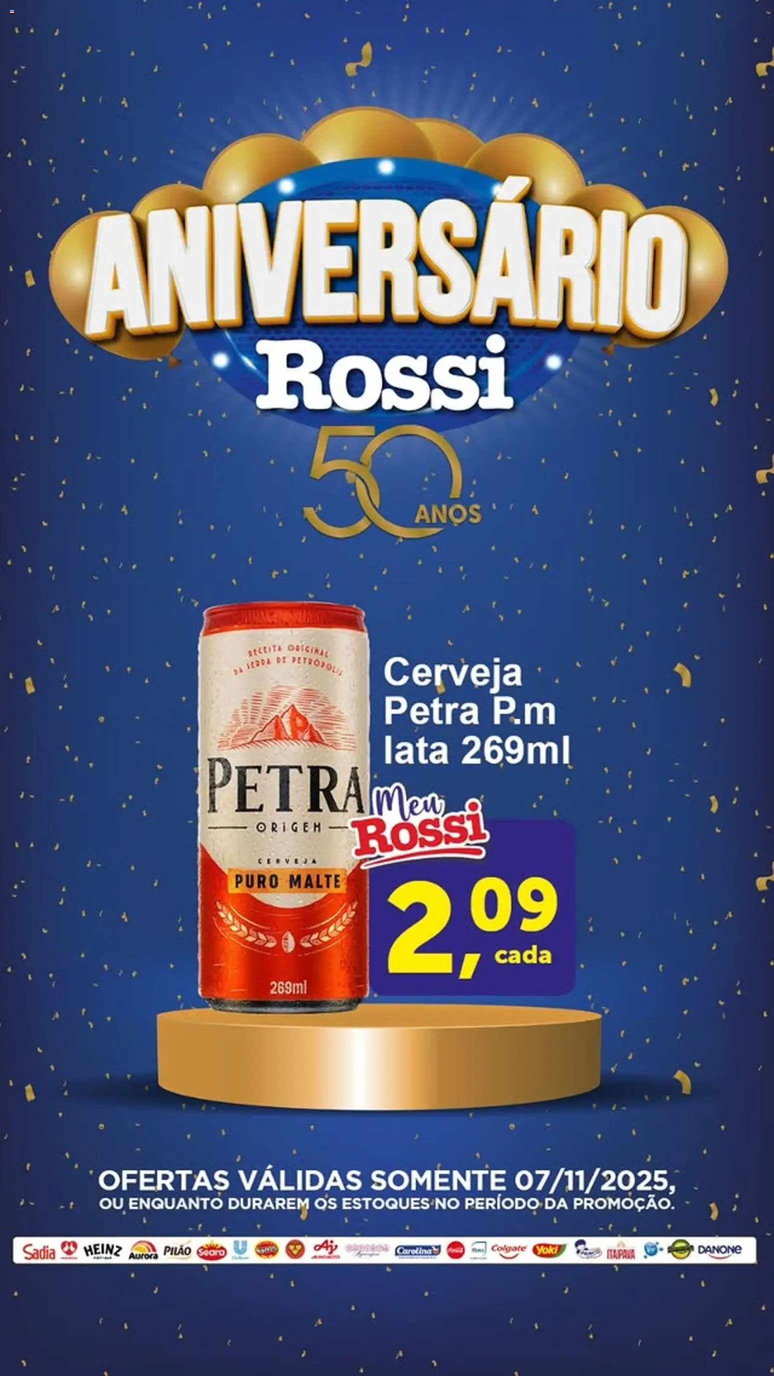 Rossi Supermercados Folheto - válido de 07.11.2025 | Página: 1 | Produtos: Cerveja