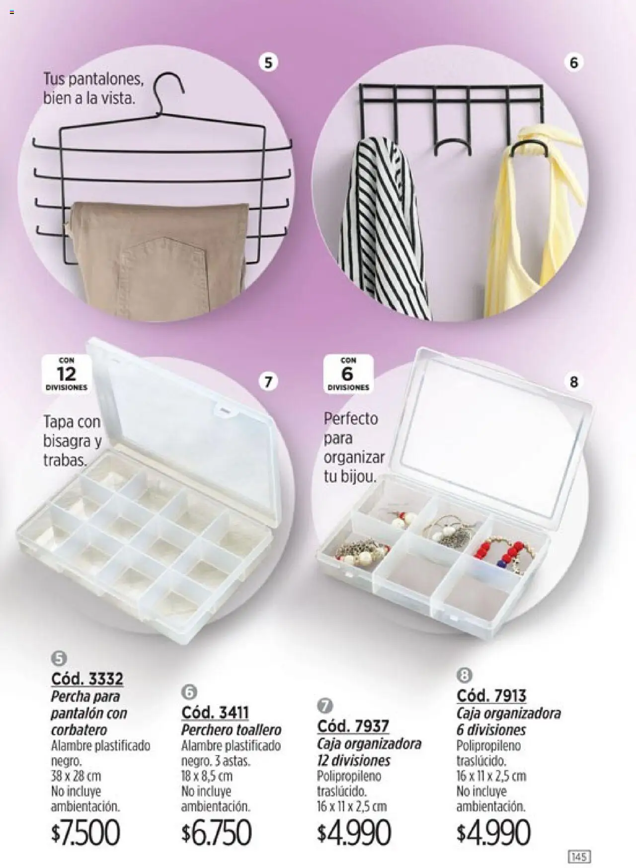 Catálogo Amodil Campaña 12 │ válido desde el 26.06.2025 | Página: 145 | Productos: Percha, Caja, Perchero, Toallero