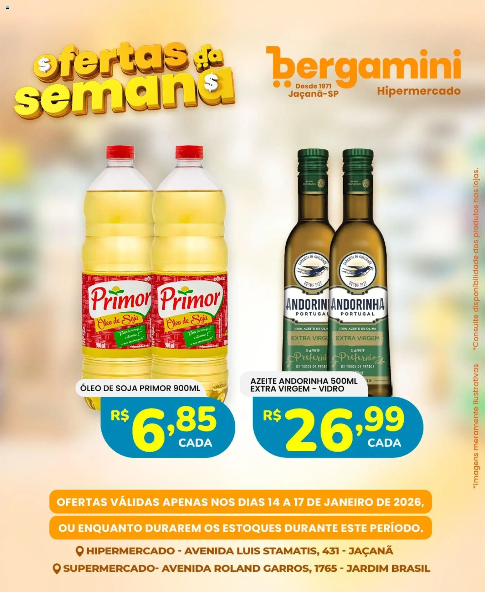 Supermercado Bergamini Folheto - válido de 14.01.2026 | Página: 7 | Produtos: Óleo, Azeite, Soja