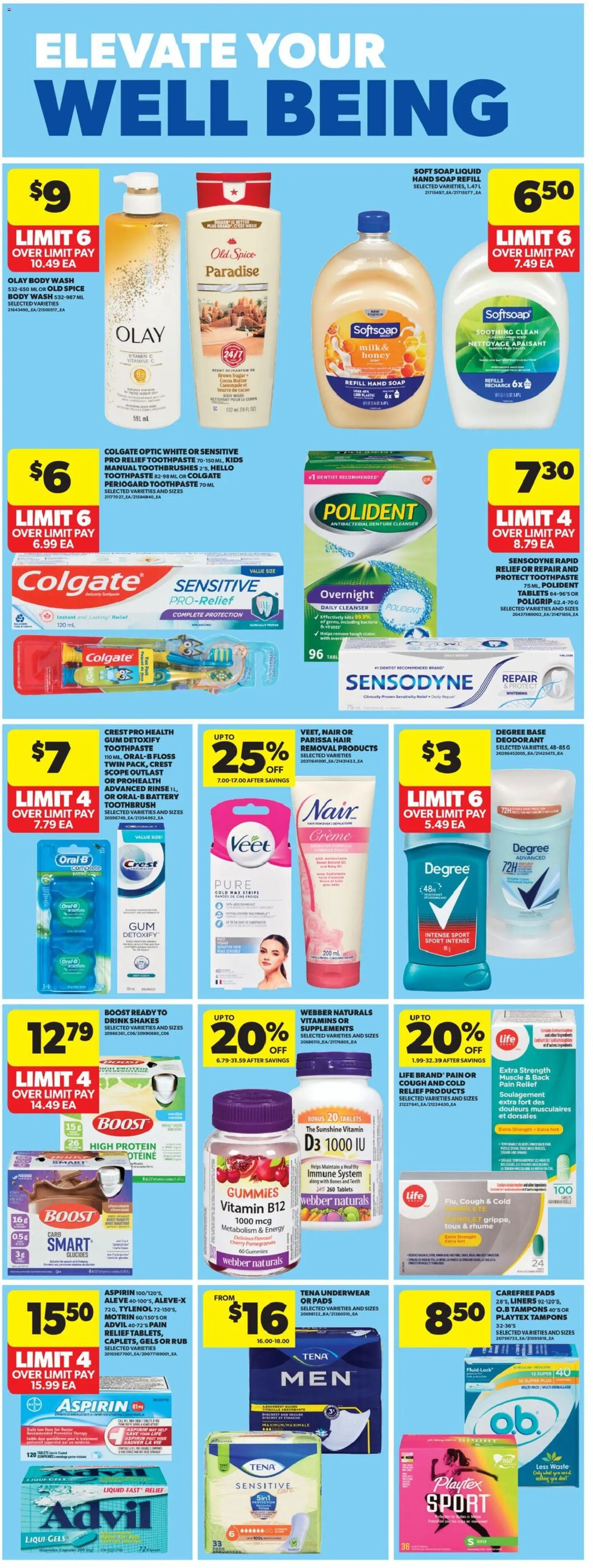 Real Canadian Superstore flyer valid from 26.02.2026 | Page: 26 | Products: Body wash, Toothpaste, Chocolate, Underwear