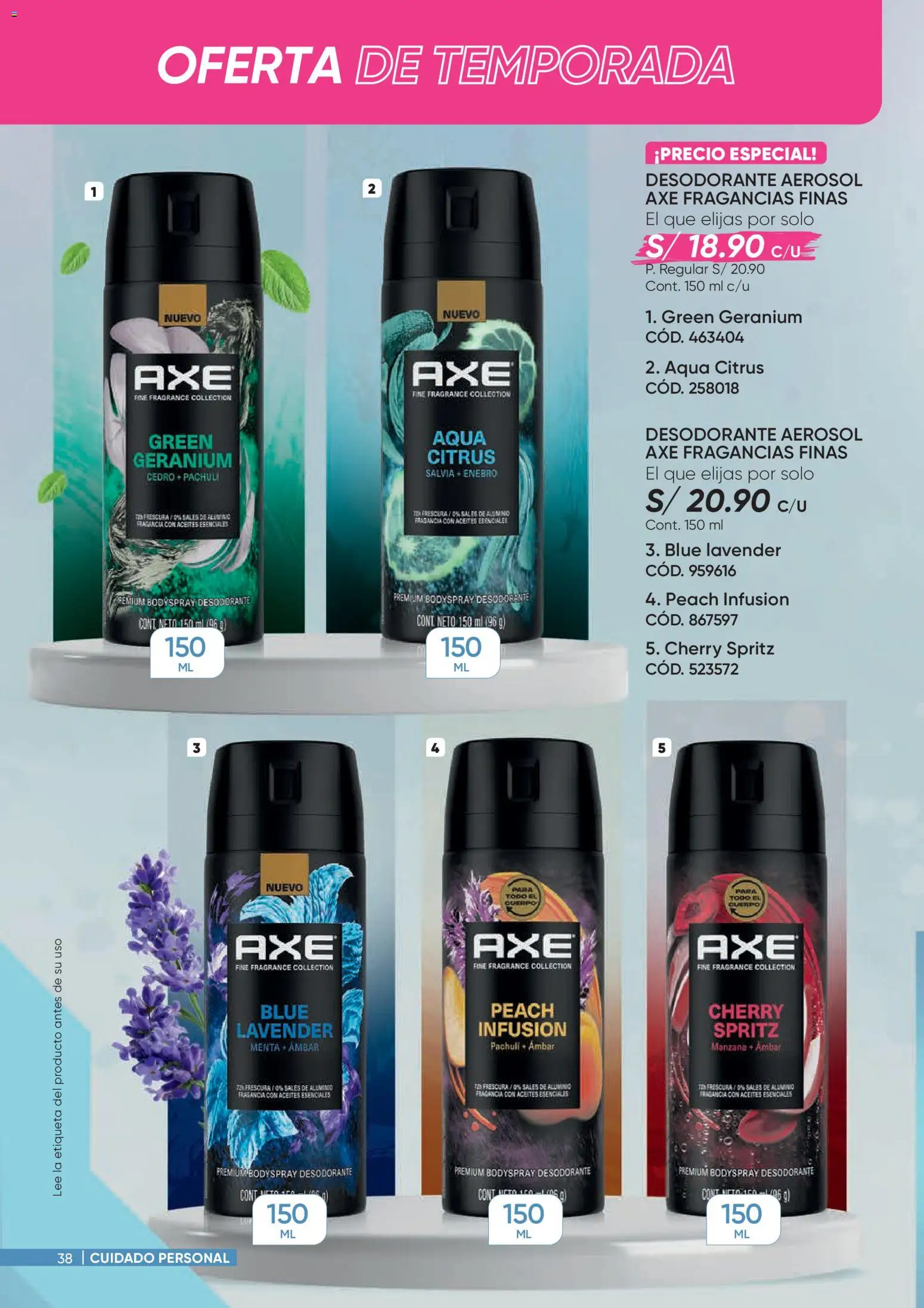 Catálogo Azzorti válido desde 26.01.2026 | Página: 38 | Productos: Desodorante, Fragancia