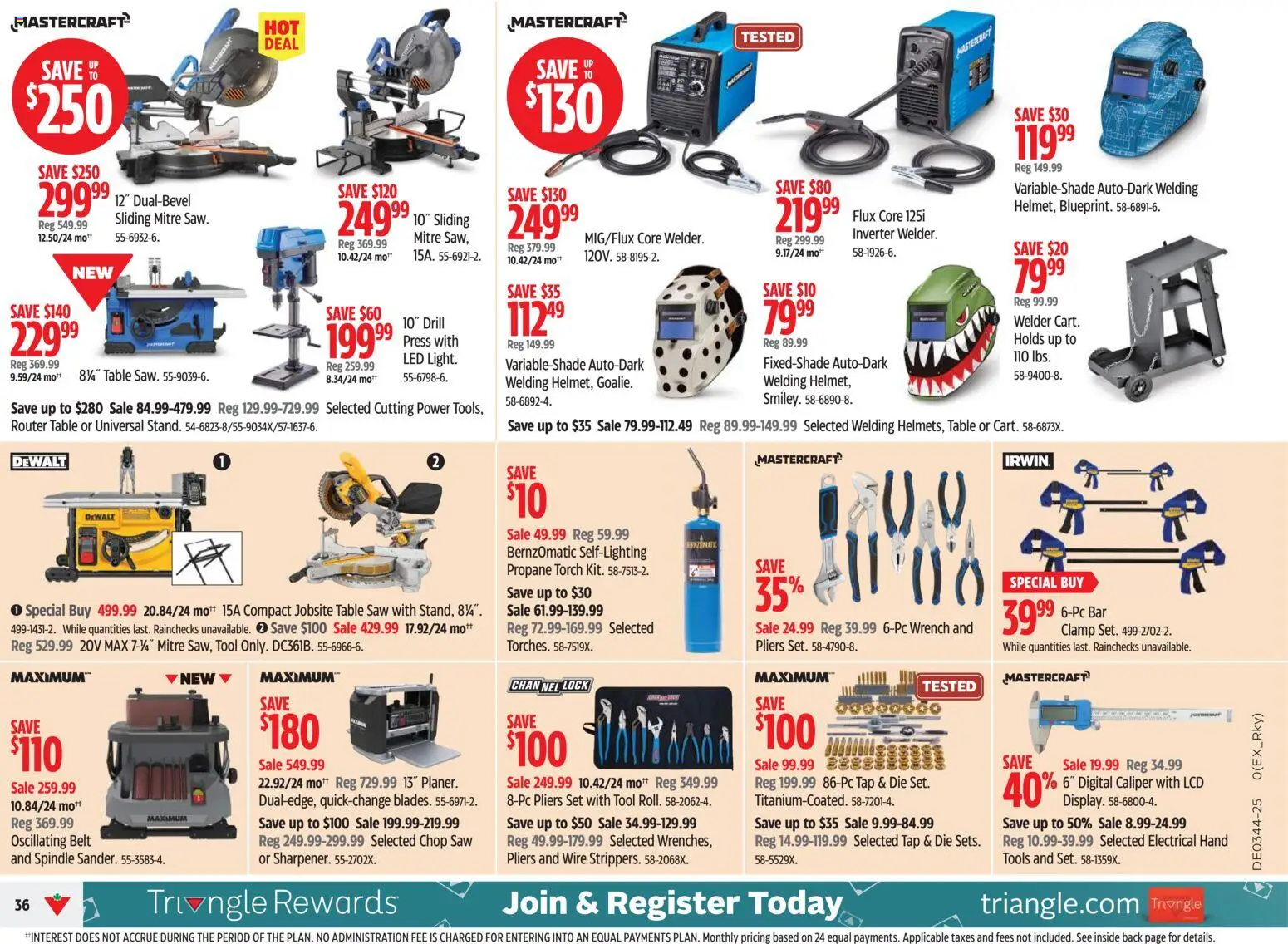 Canadian Tire flyer valid from 23.10.2025 | Page: 36 | Products: Belt, Table