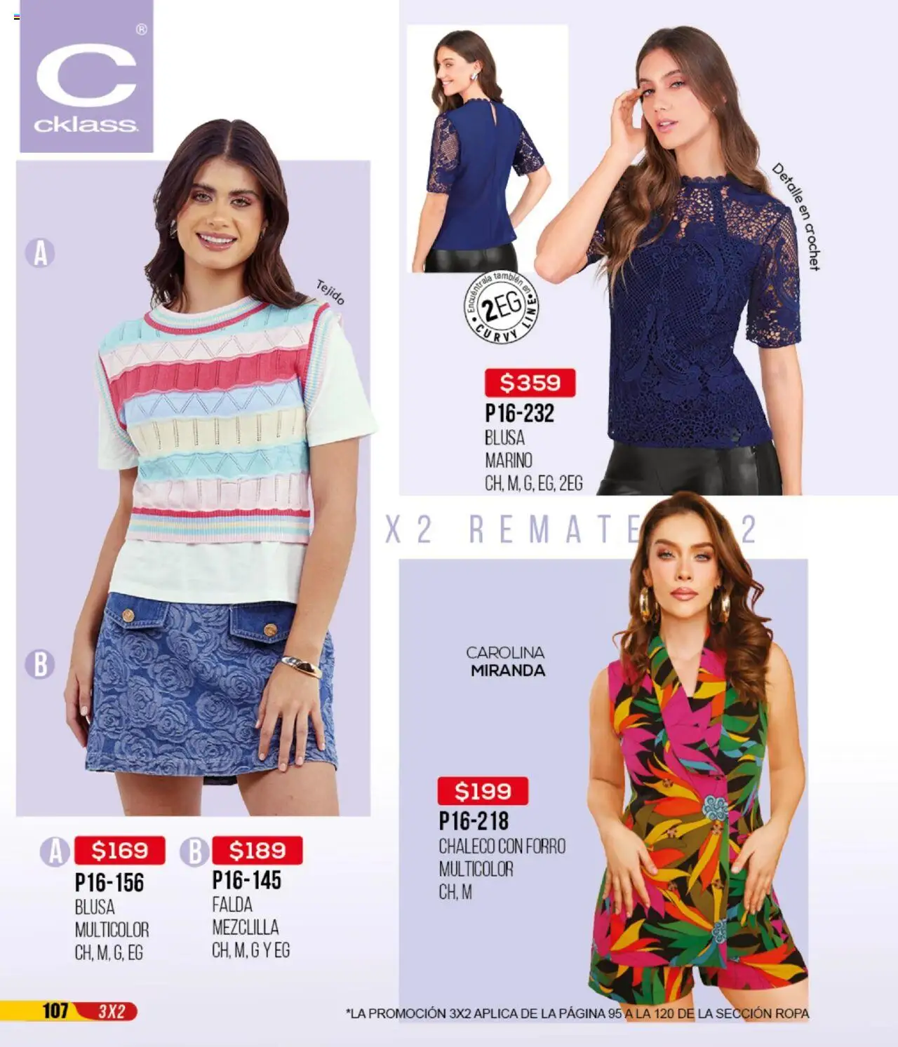Nuevas ofertas de Cklass válidas en toda la República Mexicana desde el 13.08.2025. ¡Encuentra las mejores ofertas en Cklass - Catálogo Remate Total Ropa! | Página: 108 | Productos: Blusa, Chaleco, Ropa, Falda