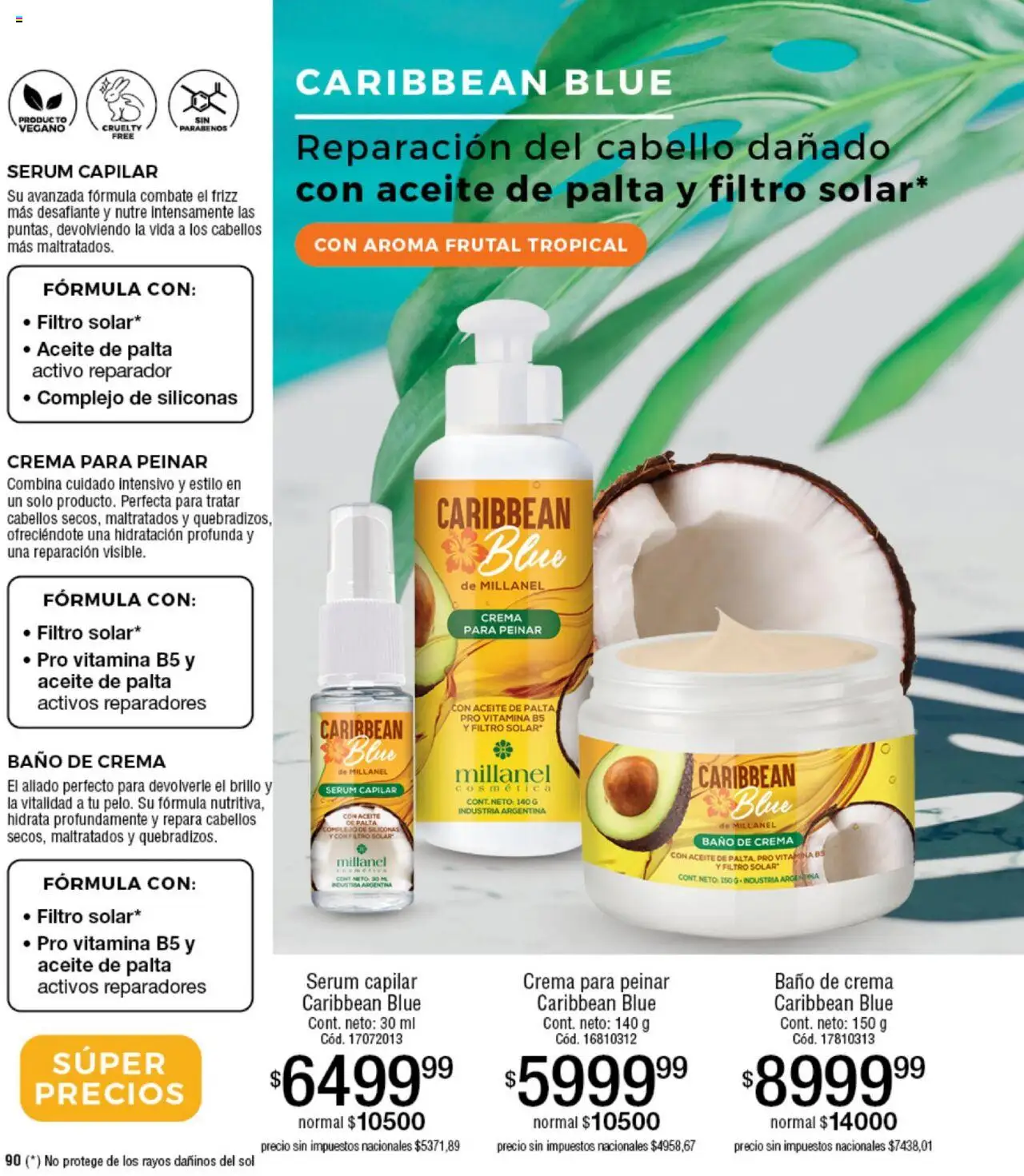 Millanel - Catálogo │ válido desde el 20.10.2025 | Página: 90 | Productos: Baño, Aceite, Brillo, Baño de crema
