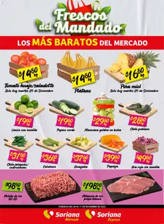 Vista previa de Soriana - Frescos del Mandado Mercado: Saltillo y Torreón, nuevo folleto de la tienda, válido en México a partir del 09.12.2025