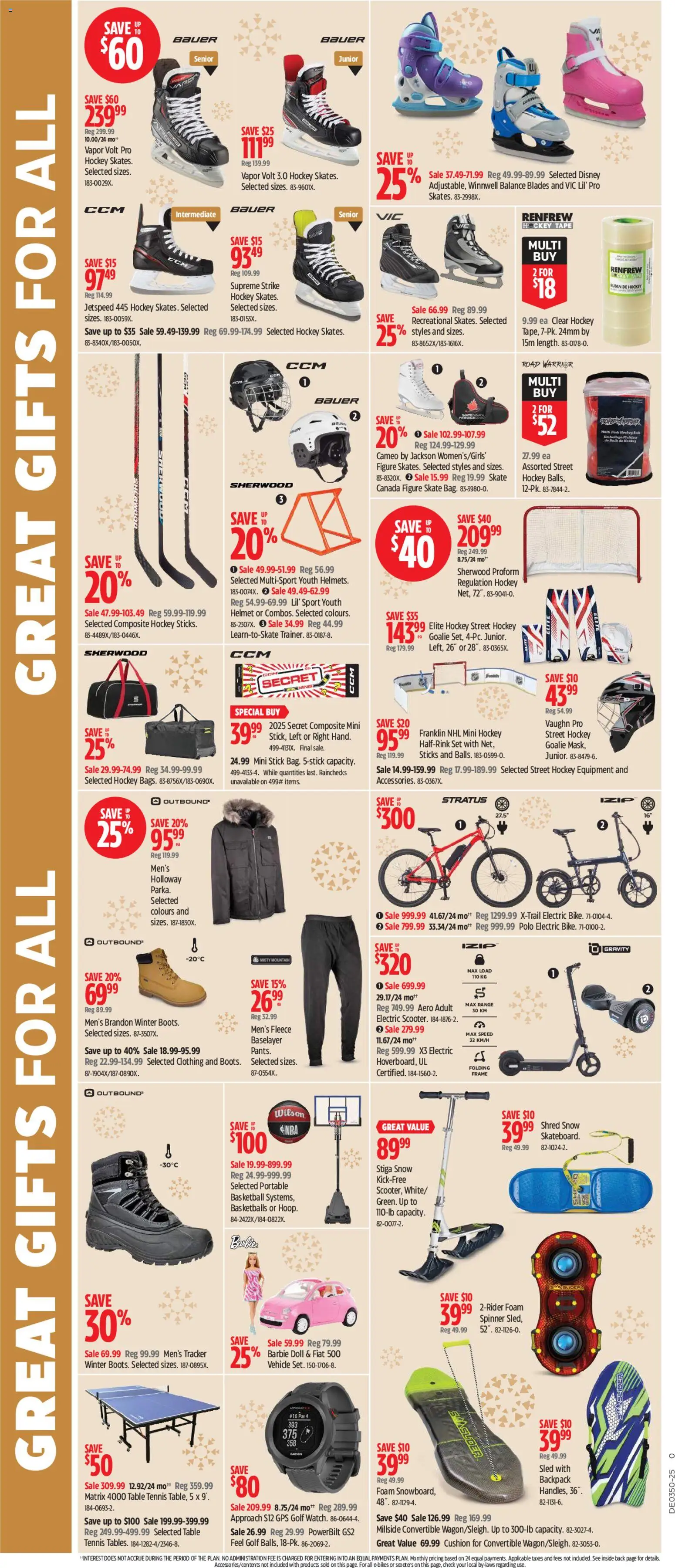 Canadian Tire flyer valid from 04.12.2025 | Page: 3 | Products: Backpack, Table
