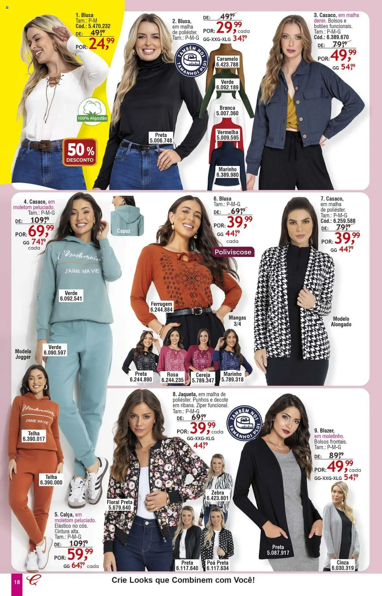 Quatro Estações Folheto - válido de 01.08.2025 | Página: 14 | Produtos: Moletom, Capuz, Mangas, Algodão