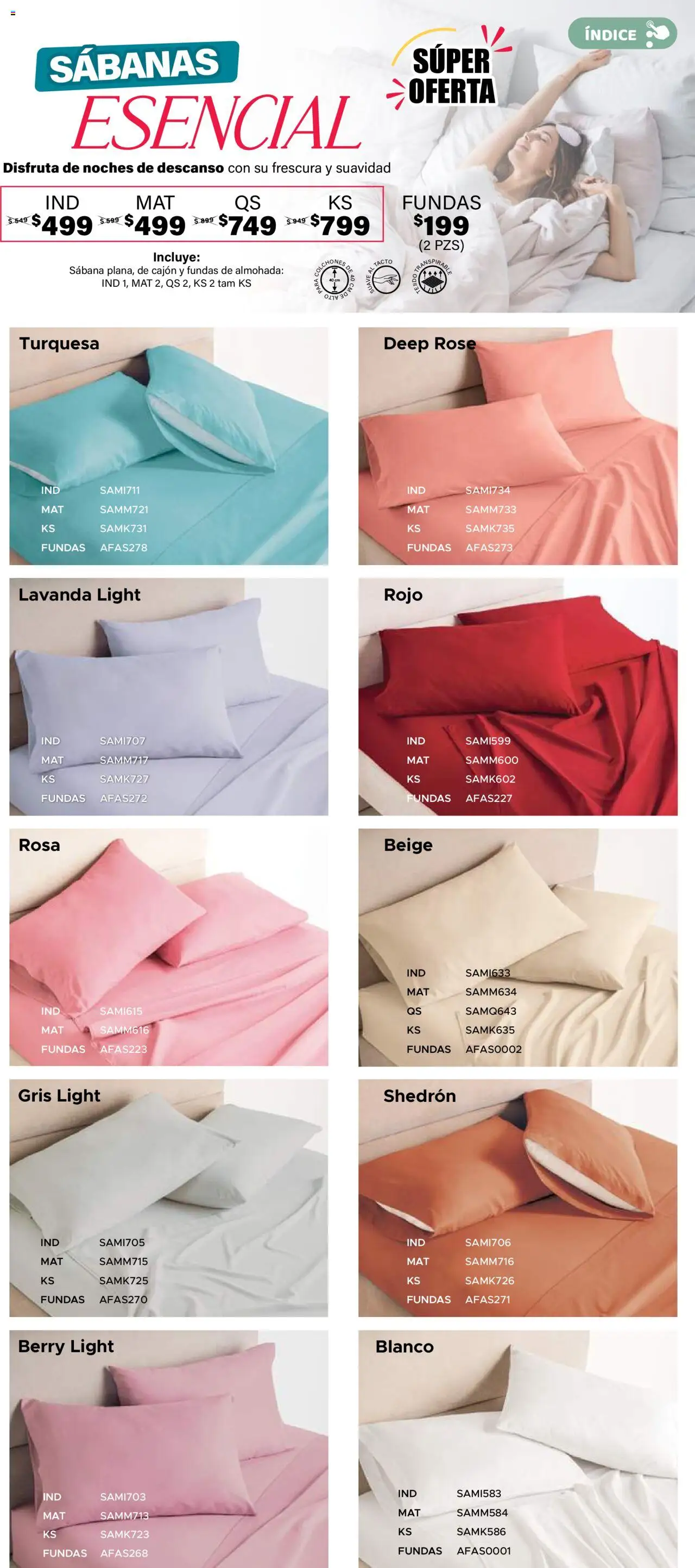 Nuevas ofertas de Colchas Concord válidas en toda la República Mexicana desde el 01.05.2025. ¡Encuentra las mejores ofertas en Colchas Concord catálogo! | Página: 448 | Productos: Almohada, Sabanas