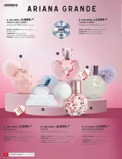 Vista previa de Andrea catálogo Beauty, nuevo folleto de la tienda, válido en México a partir del 31.10.2025 | Página: 14 | Productos: Pera, Crema, Agua, Perfume