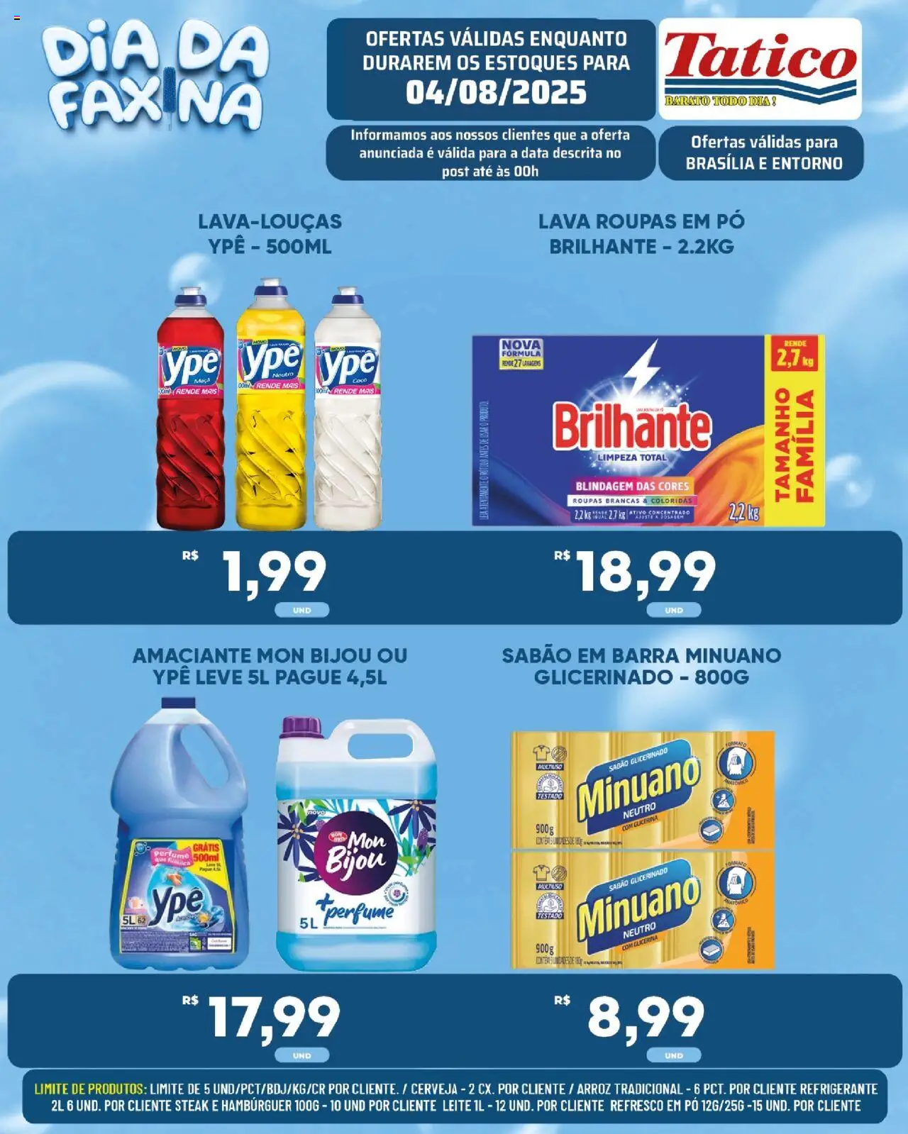 Tatico Folheto - válido de 04.08.2025 | Página: 15 | Produtos: Pó, Leite, Roupas, Refrigerante