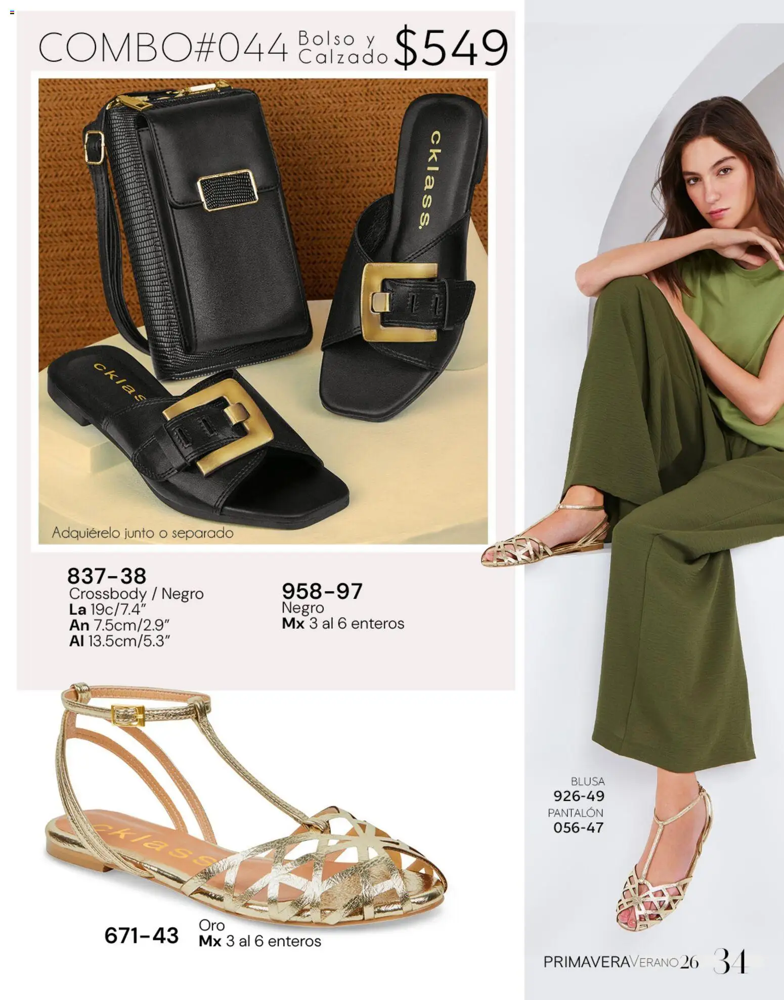 Nuevas ofertas de Cklass válidas en toda la República Mexicana desde el 02.01.2026. ¡Encuentra las mejores ofertas en Cklass catálogo Gala & Glamour! | Página: 66 | Productos: Blusa, Bolso