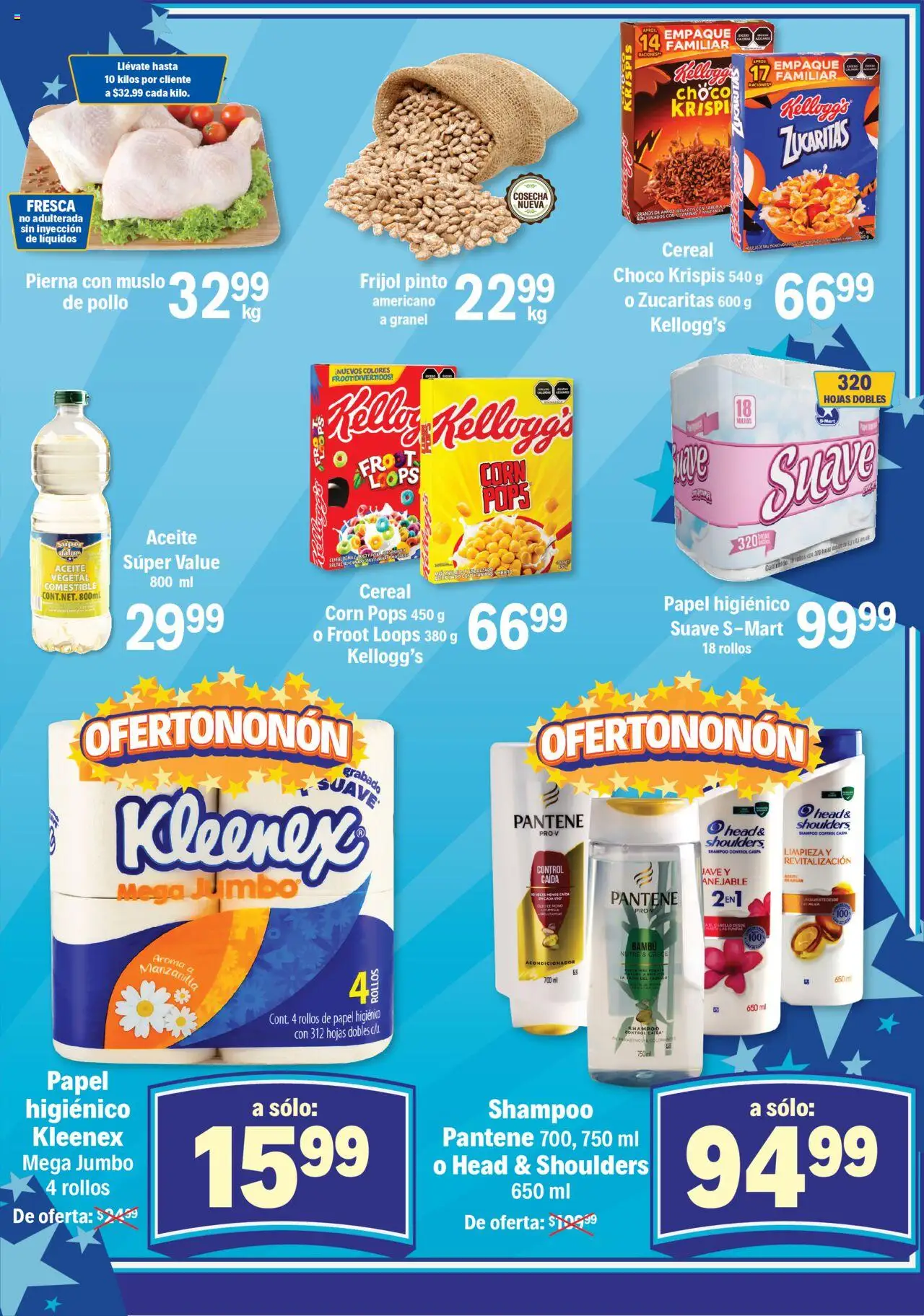Nuevas ofertas de S-Mart válidas en toda la República Mexicana desde el 17.10.2025. ¡Encuentra las mejores ofertas en S-Mart folleto Matamoros! | Página: 3 | Productos: Pollo, Aceite, Papel higiénico, Acondicionador